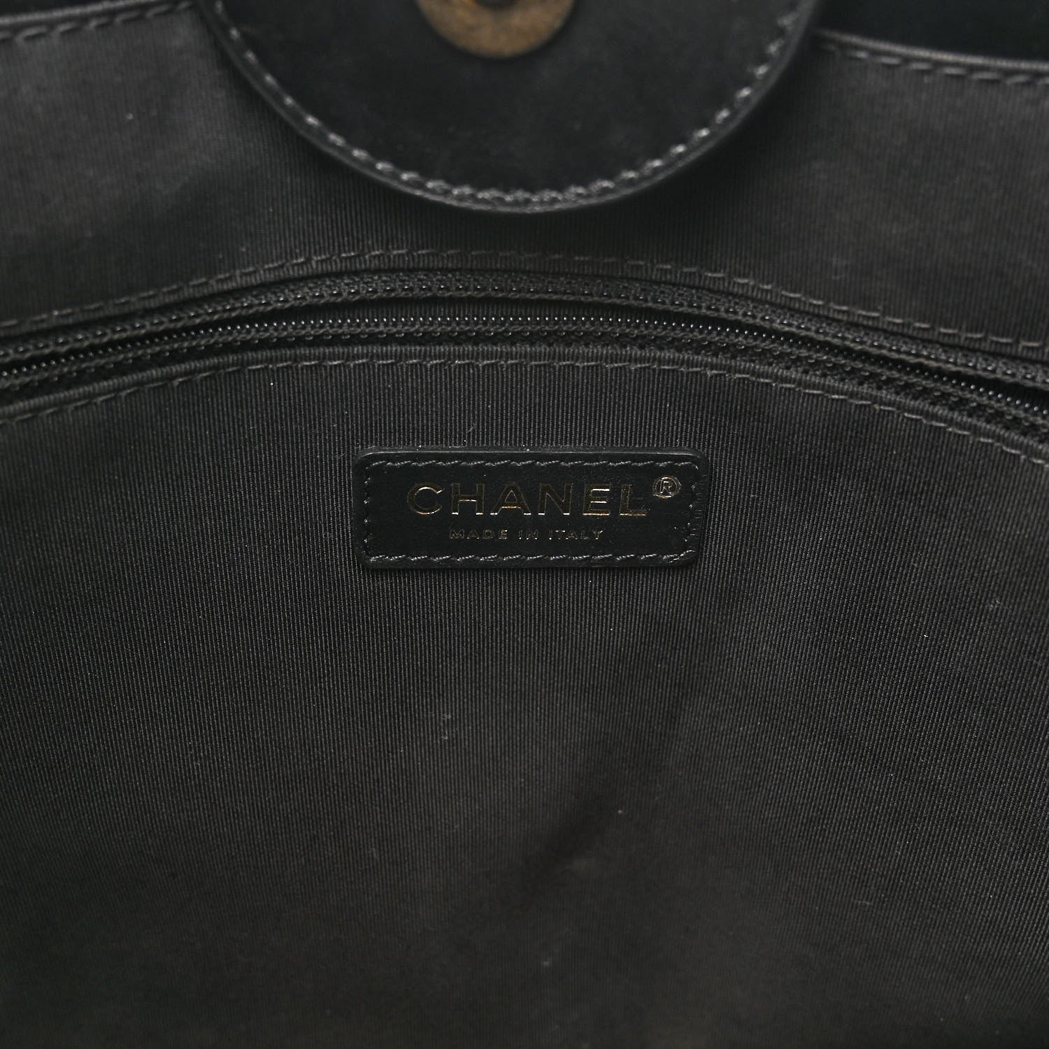 Chanel Aged Calfskin Medium Charms Deauville Tote Black 6 of 12