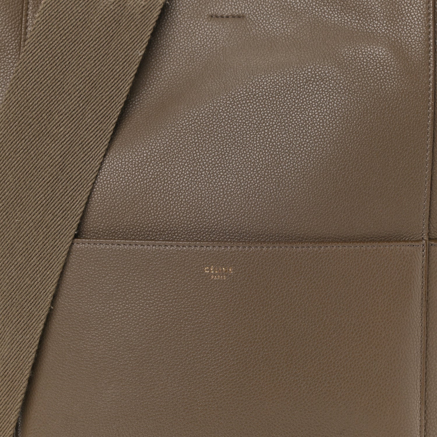 Celine Soft Grained Calfskin Sangle Bucket Bag Taupe 8 of 12