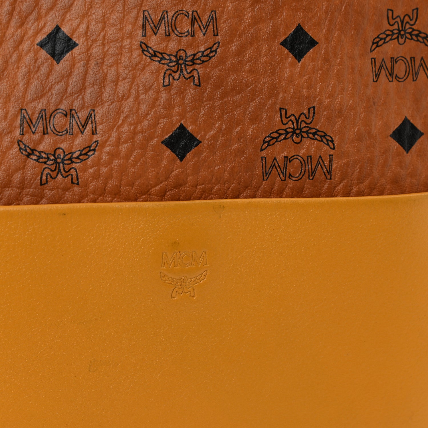MCM Visetos Medium Klara Hobo Cognac Yellow 14 of 15