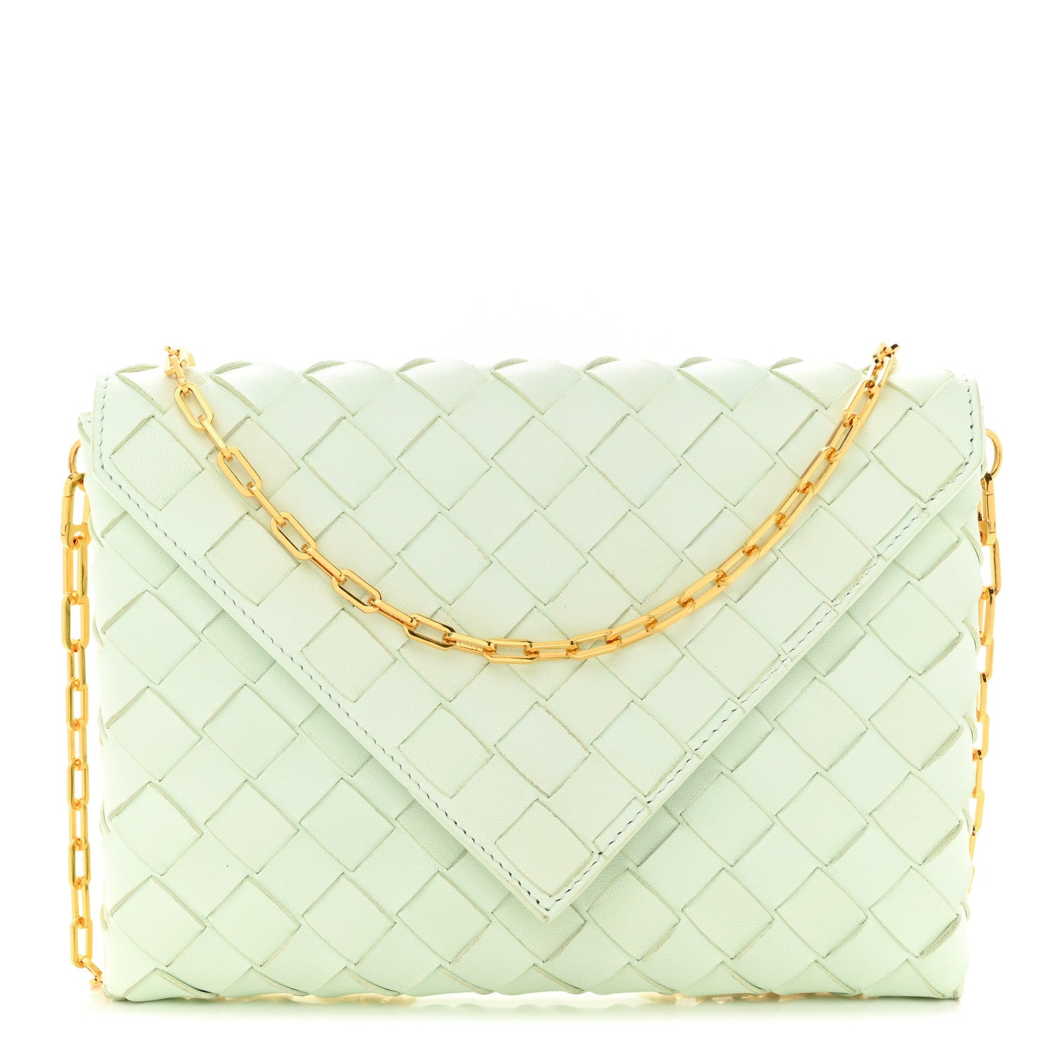 Bottega Veneta Nappa Intrecciato Envelope Pouch Glacier 1 of 11