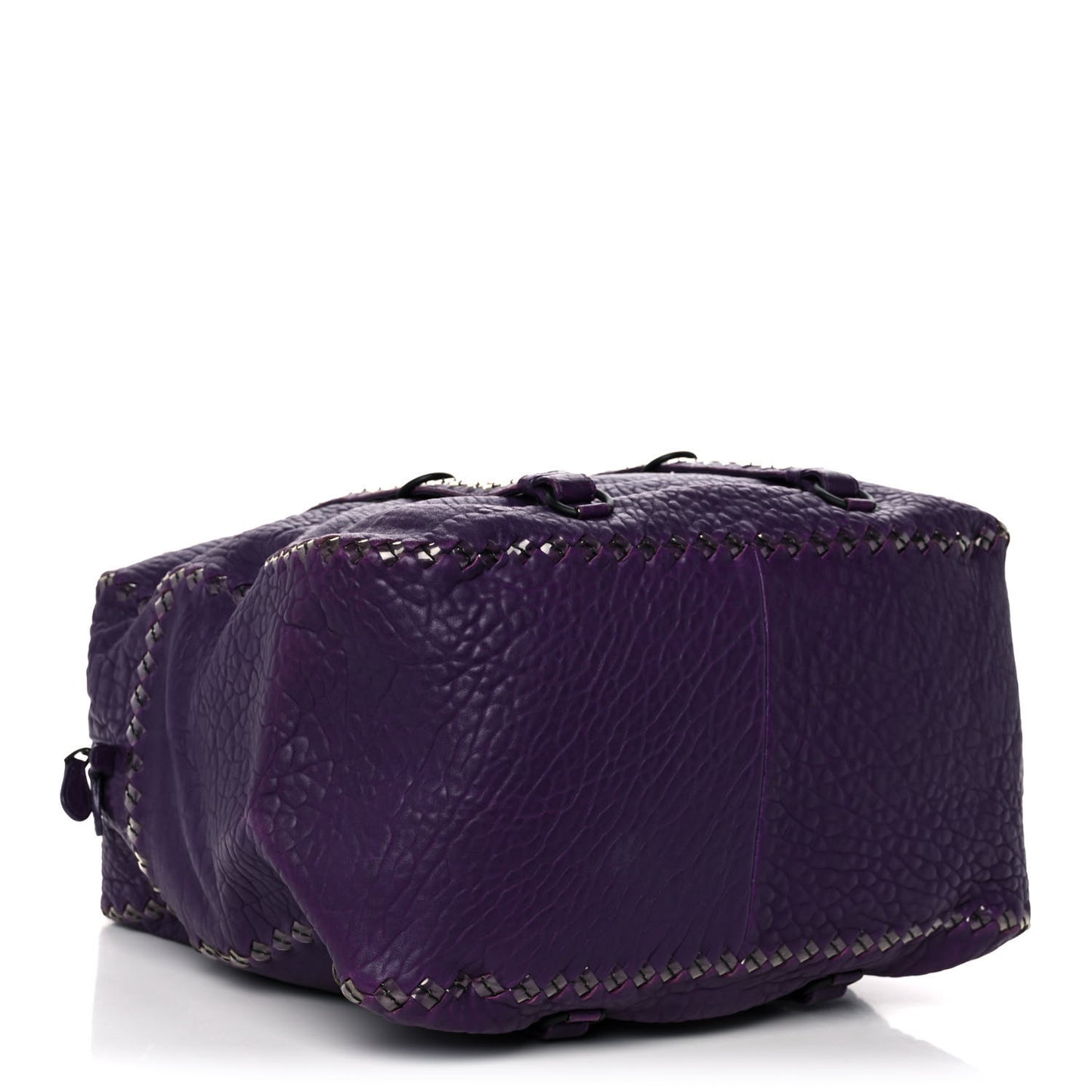 Lambskin PVC Intrecciato Tote Purple