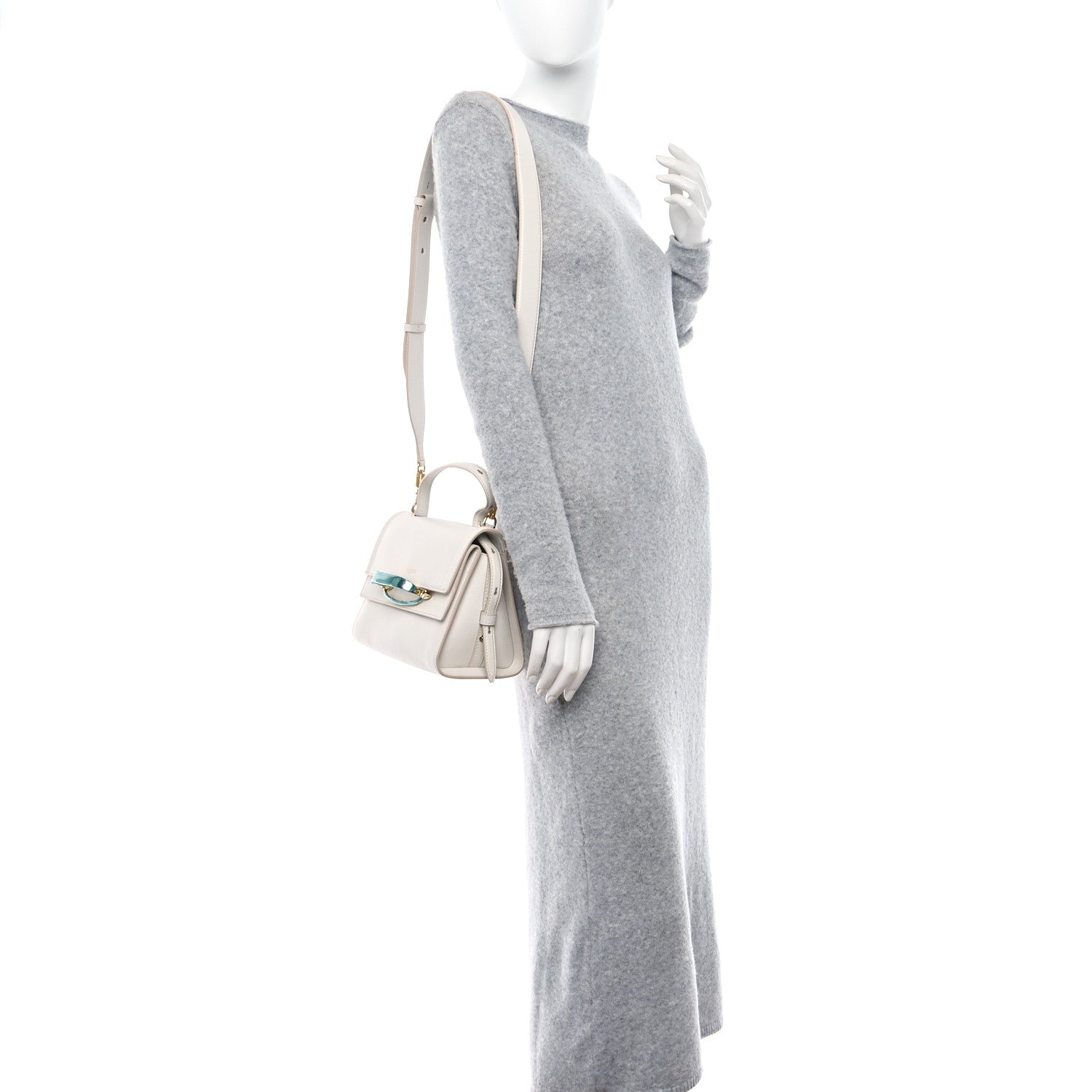 Alexander McQueen ALEXANDER MCQUEEN Calfskin The Small Story Bag Deep Ivory 2 of 11