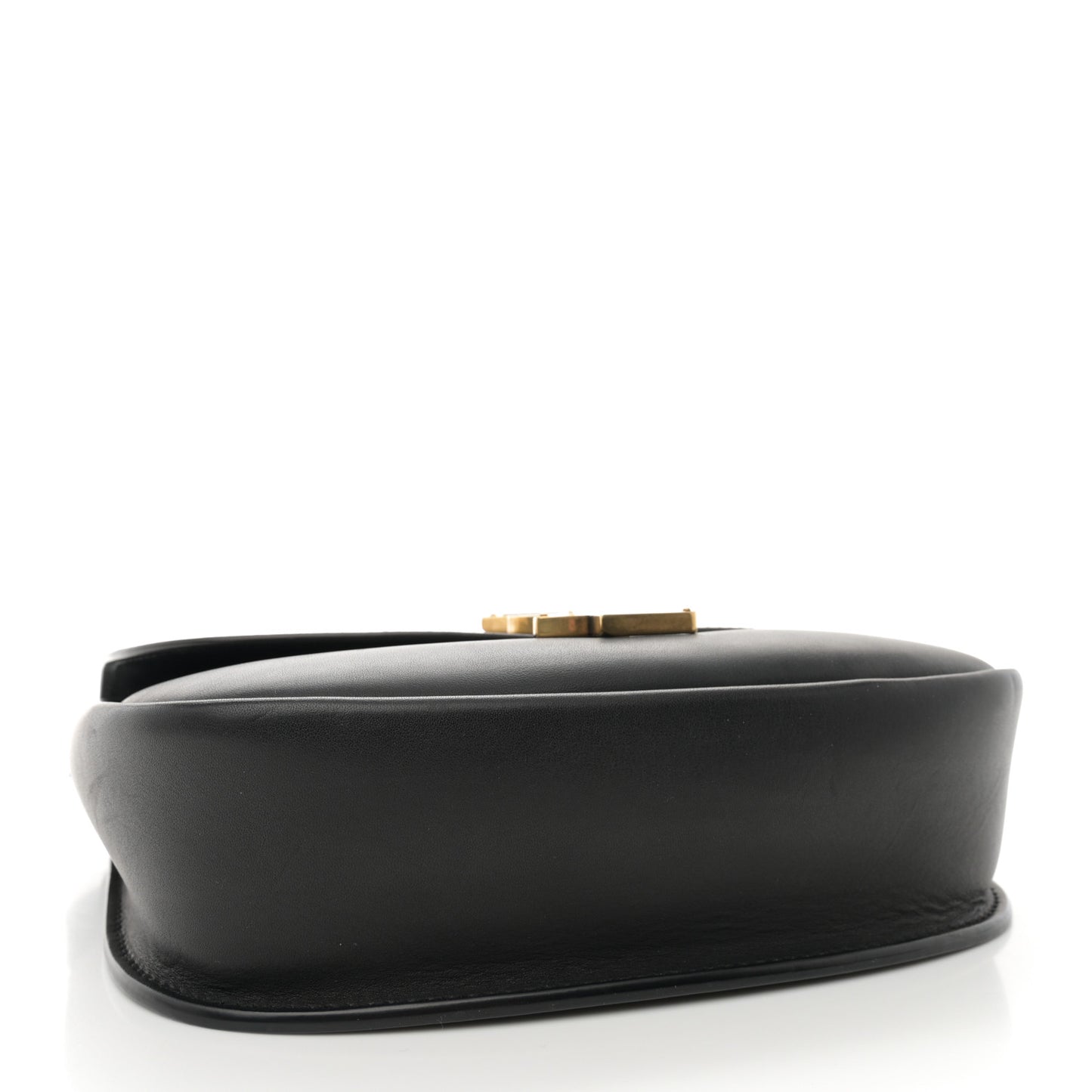Smooth Calfskin Monogram Medium Kaia Satchel Black