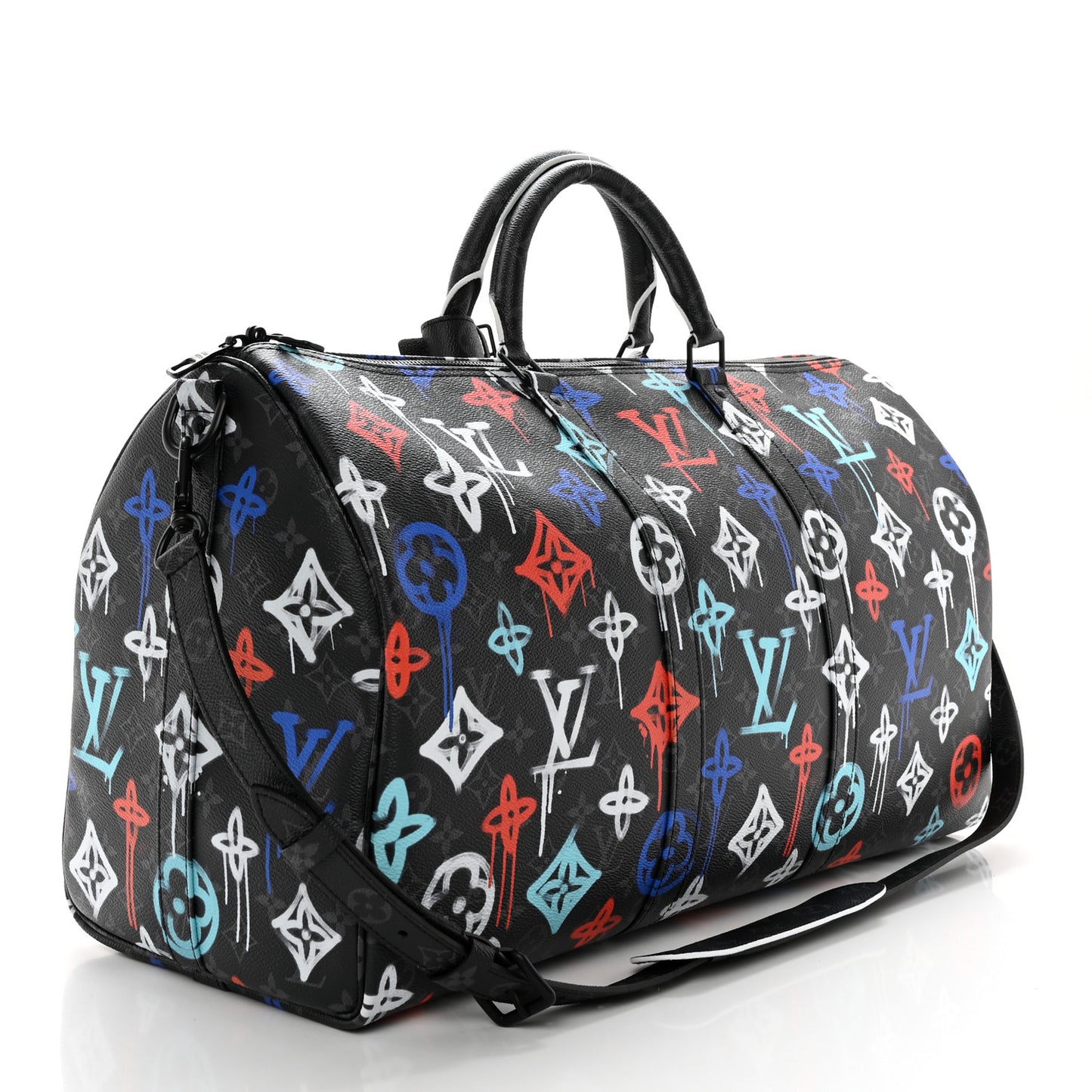 Monogram Eclipse LV Graffiti Keepall Bandouliere 50 Multicolor