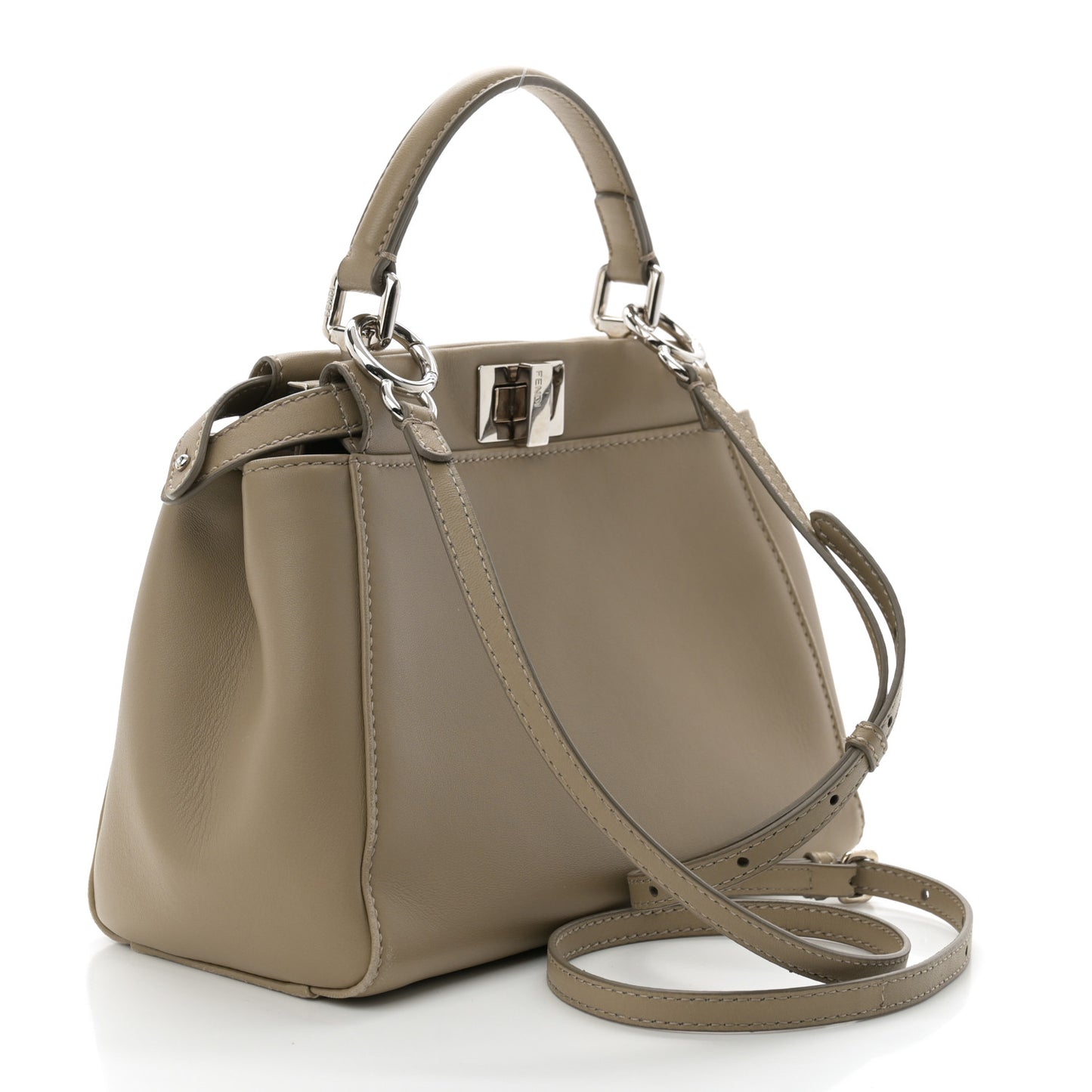 Nappa Mini Peekaboo Iconic Satchel Tortora