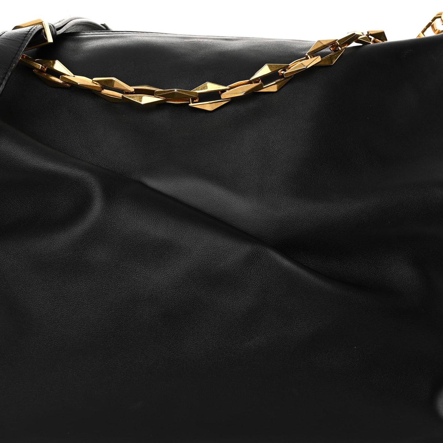 Soft Calfskin Medium Diamond Hobo Black