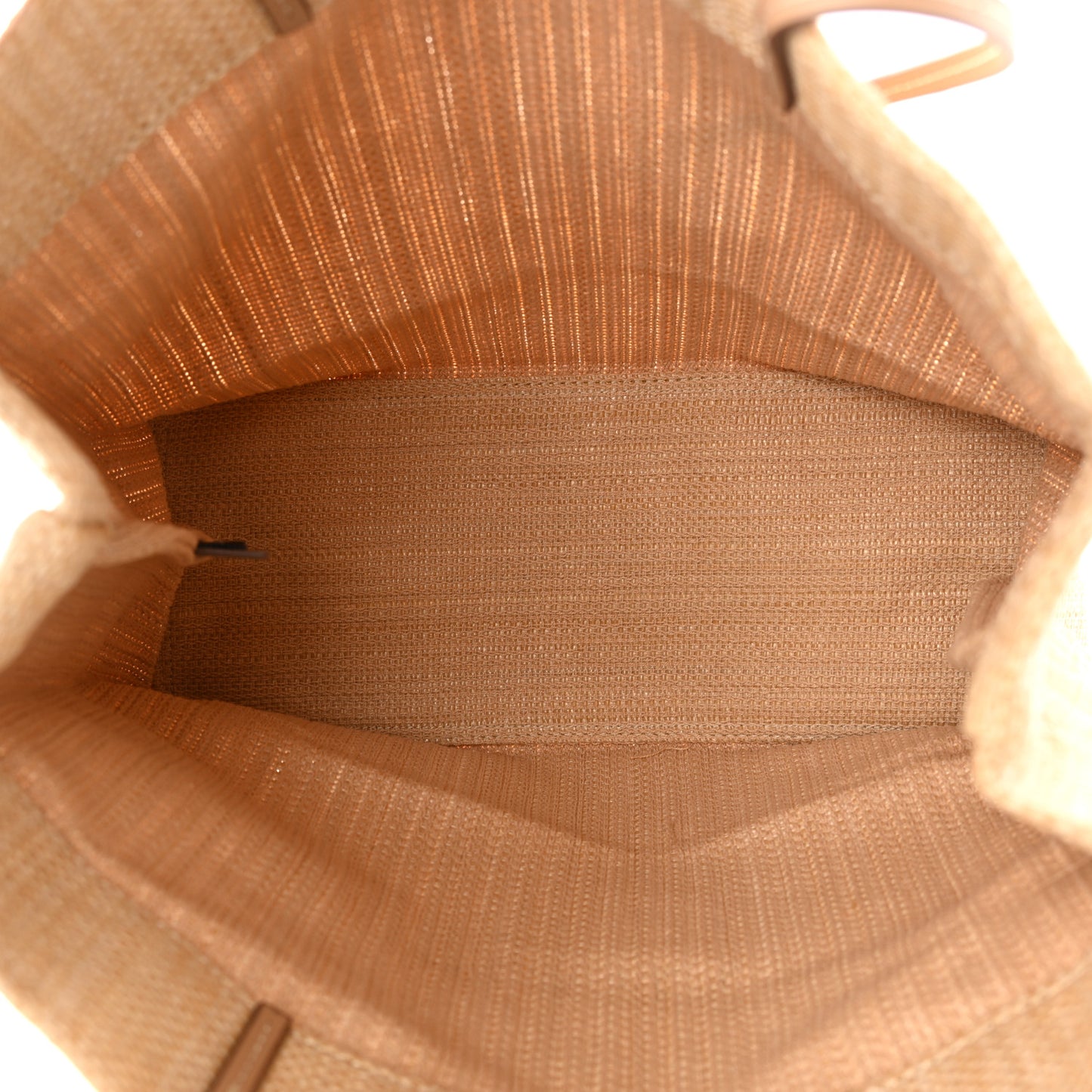 Raffia Logo Tote Naturale