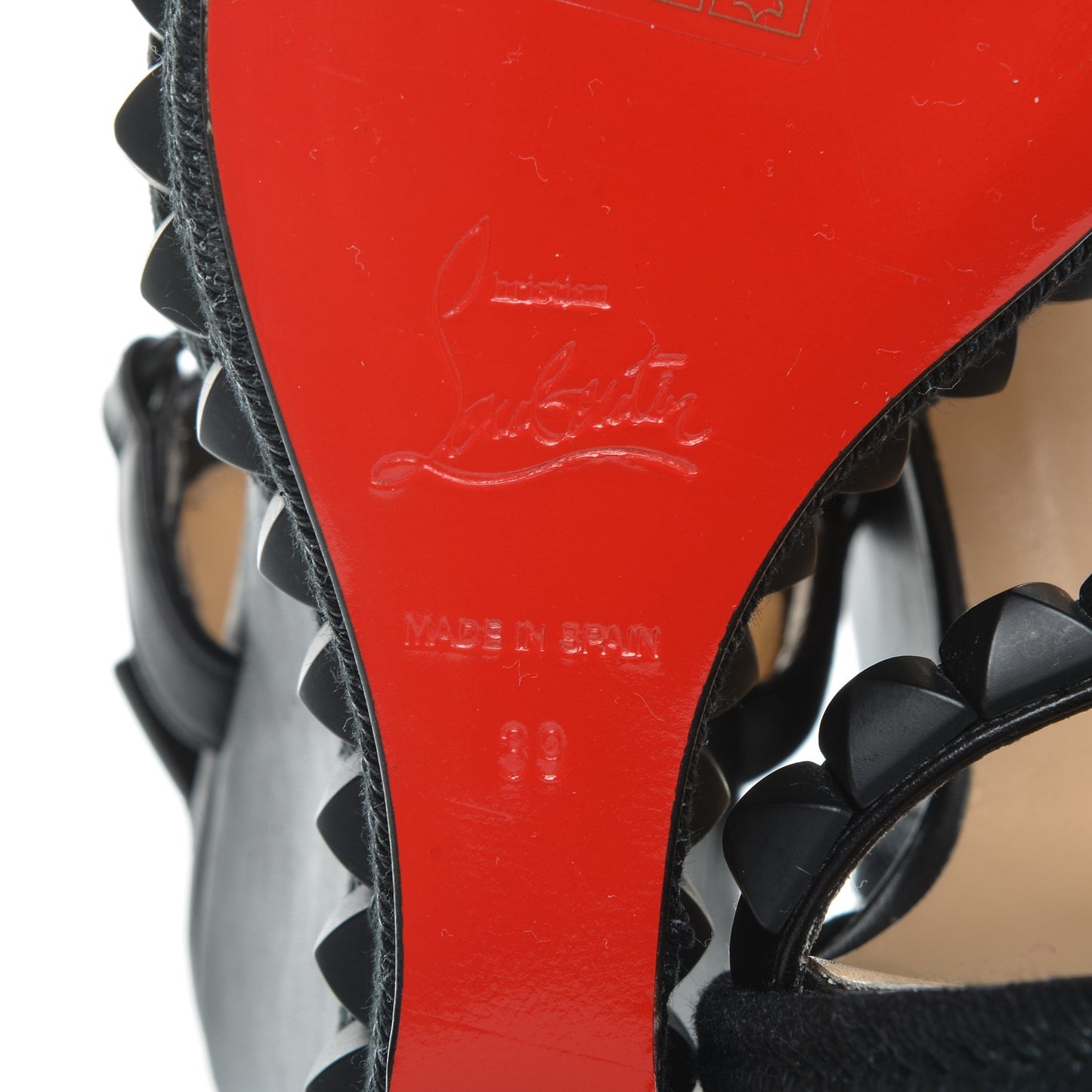 Calfskin Rope Cataclou 140 Wedge Sandals 39 Black