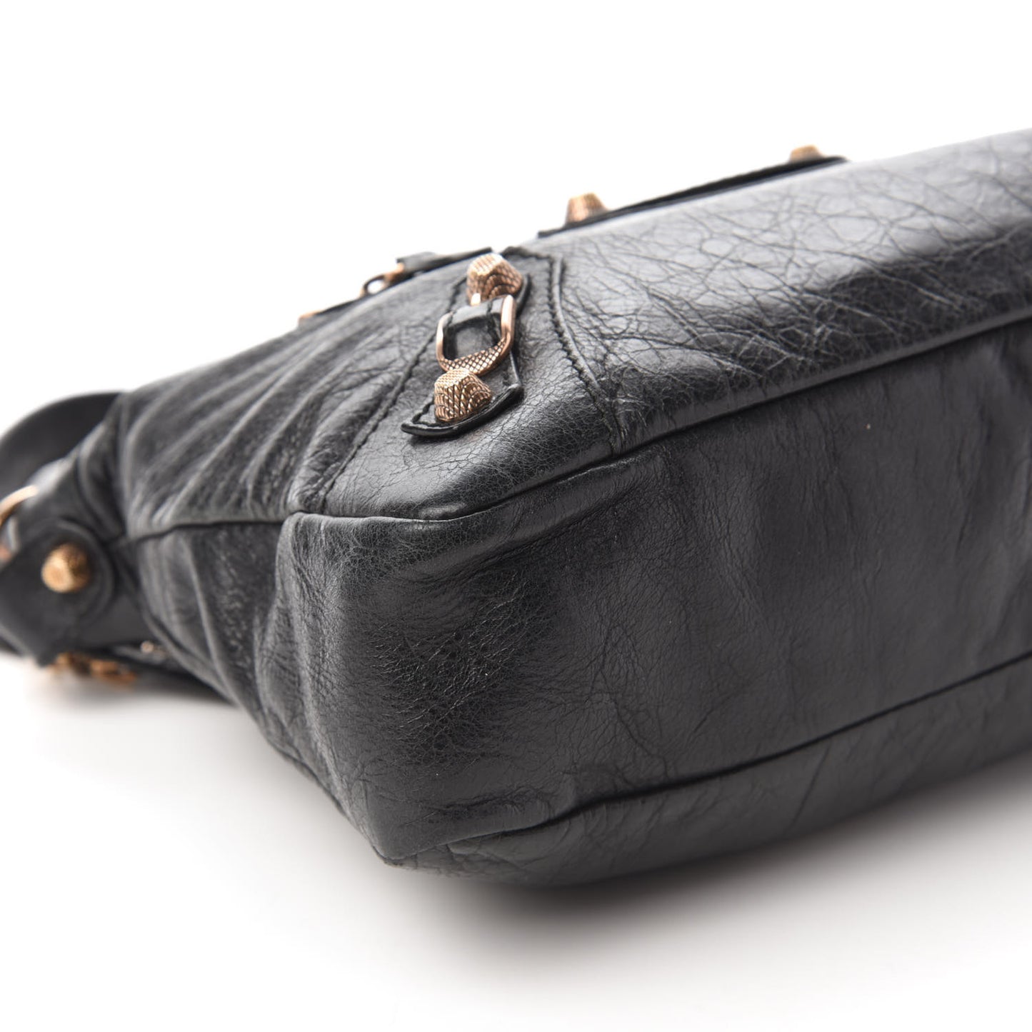 Agneau Giant 12 Rose Gold Hardware Town Black