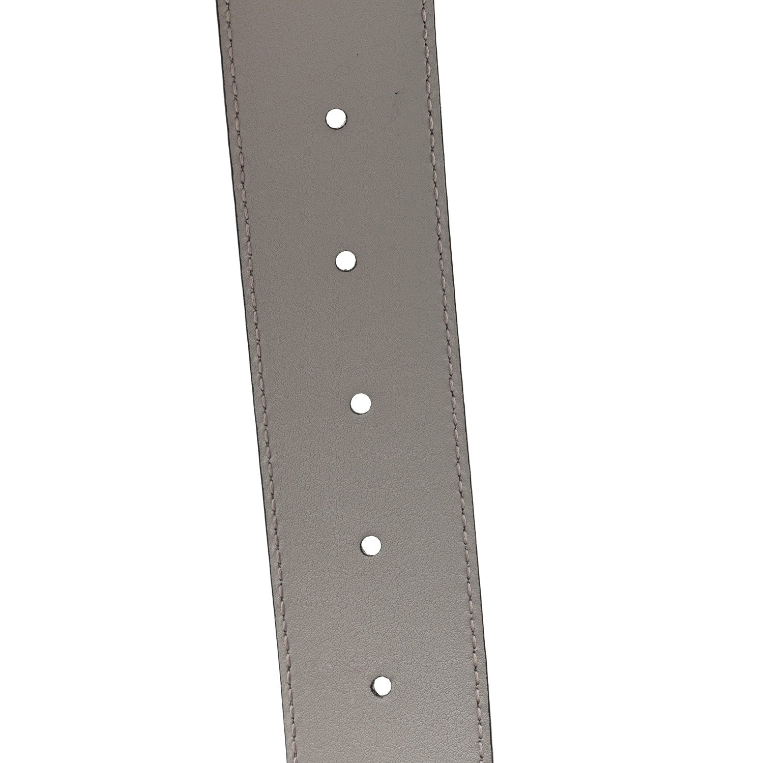 Gucci Calfskin Interlocking G Belt 80 32 Storm Grey 4 of 4