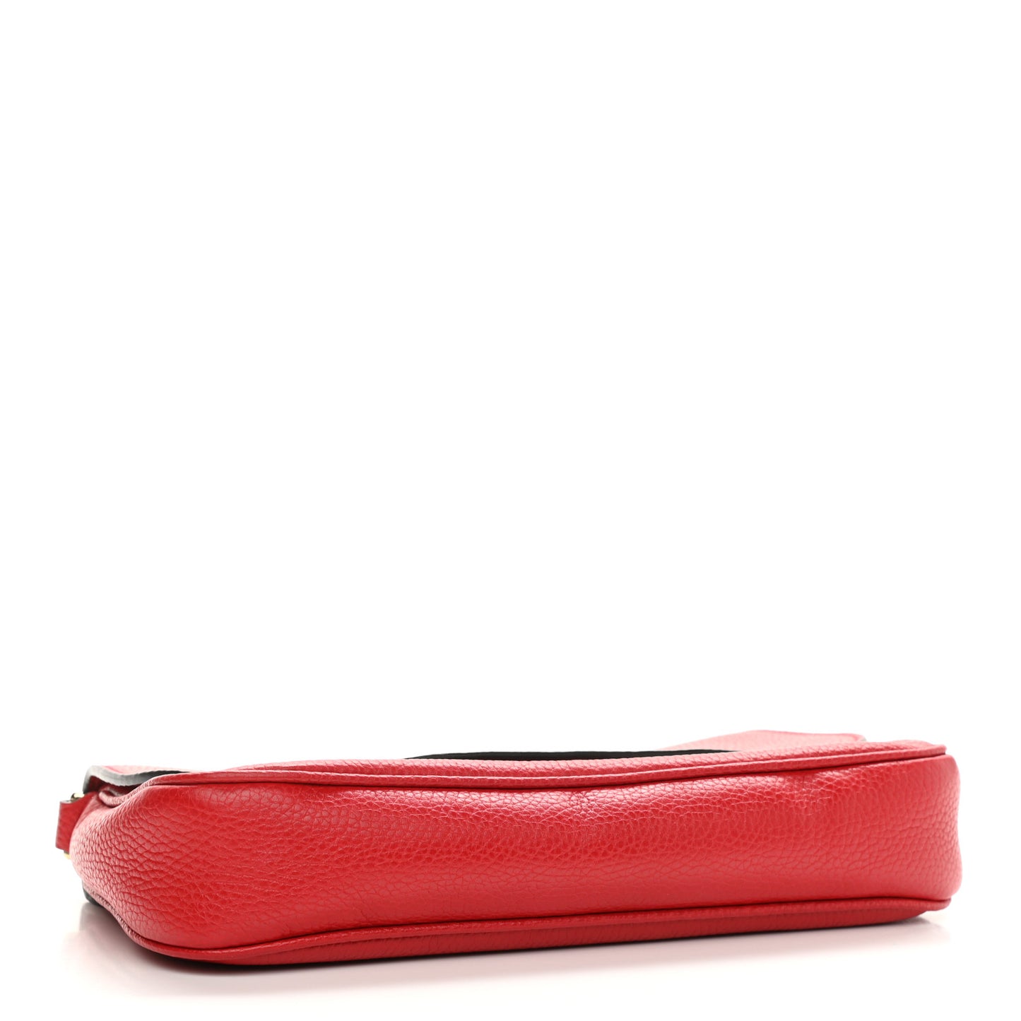 Pebbled Calfskin Medium Soho Flap Crossbody Vibrant Red