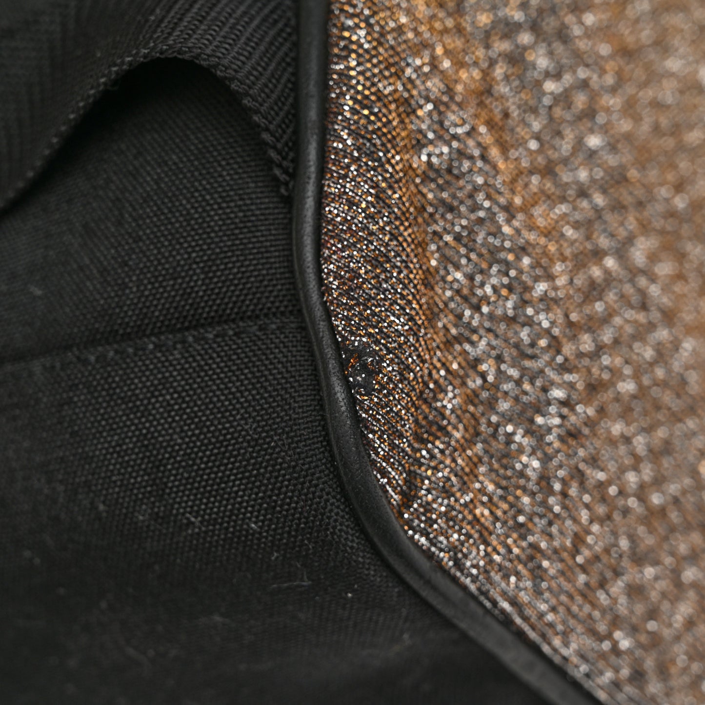 Glitter Canvas City Backpack Bronze