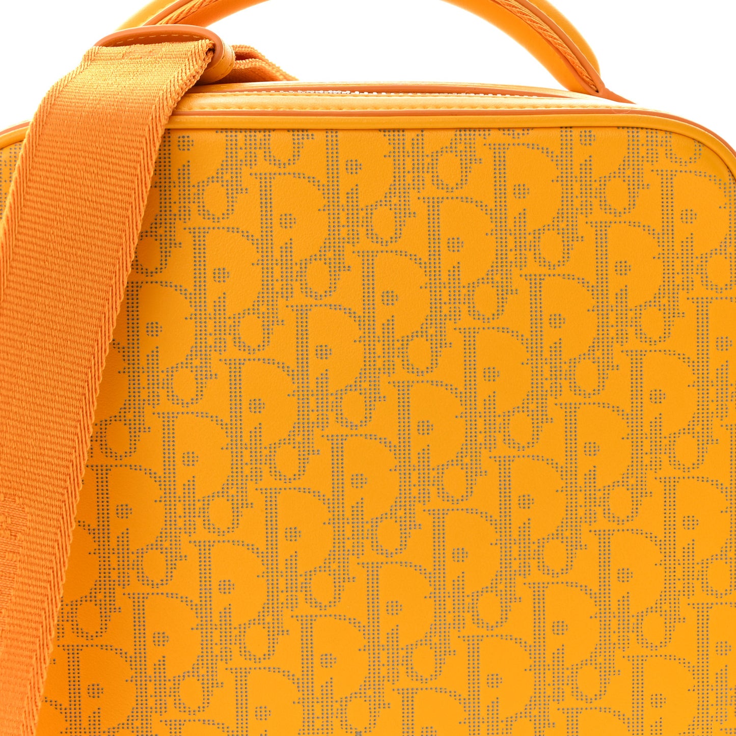 Calfskin Perforated Oblique Galaxy Marsupio World Tour Pelle Sling Yellow White