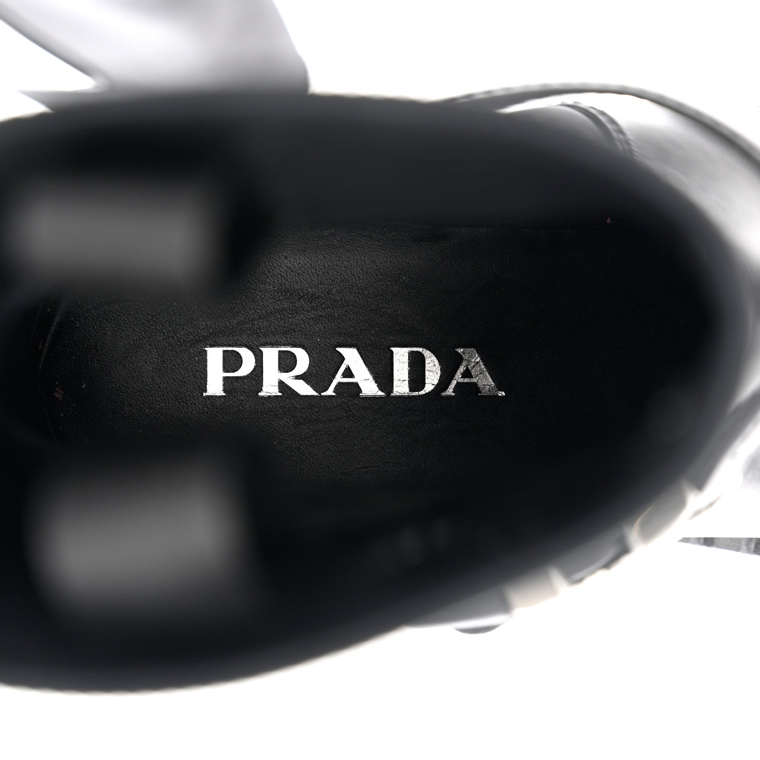 Prada Spazzolato Re-Nylon Metal Triangle Logo Buckled 50mm Biker Boots 35 Black 6 of 10