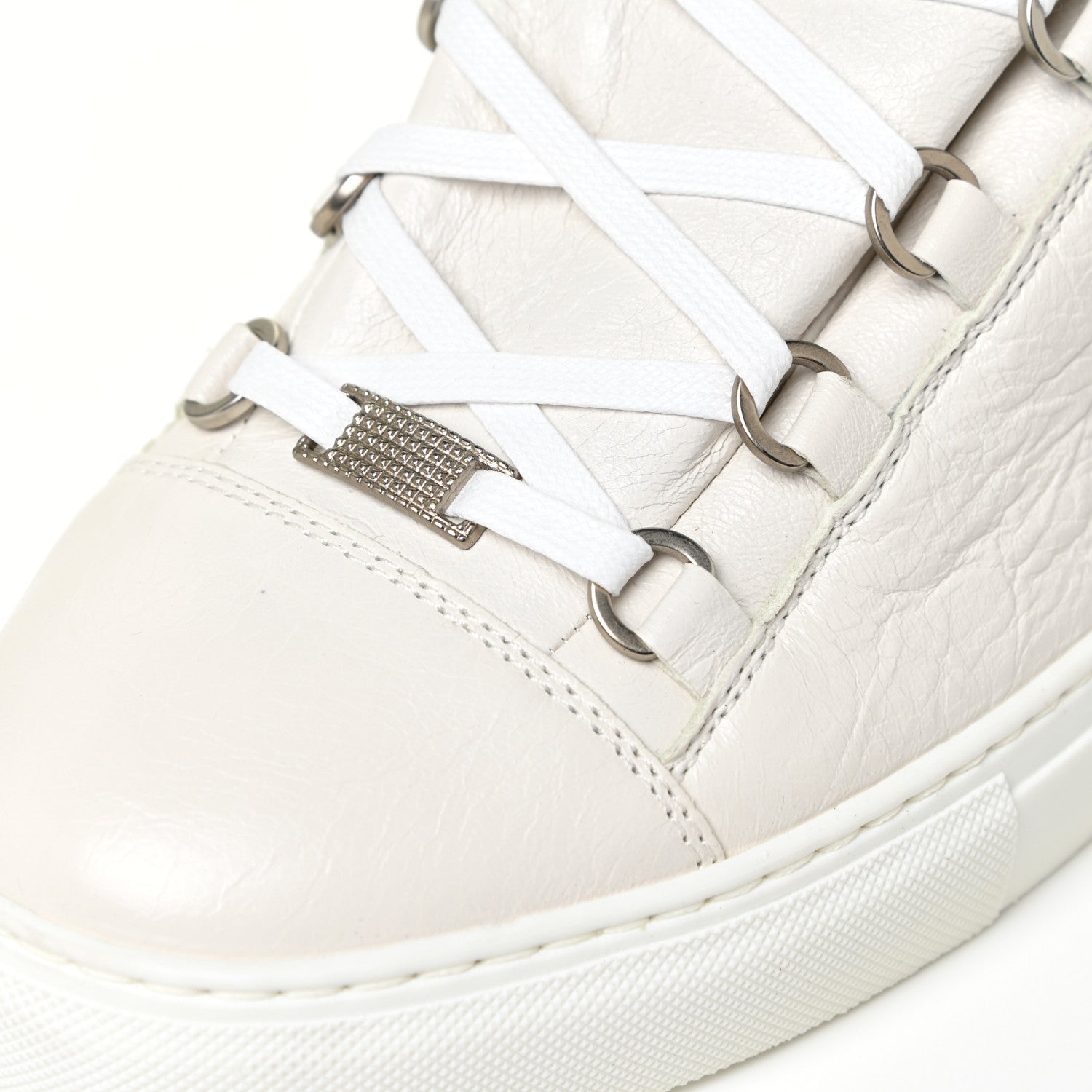 Balenciaga Agneau Arena Opaque Mens High Top Sneakers 43 Extra White 10 of 13