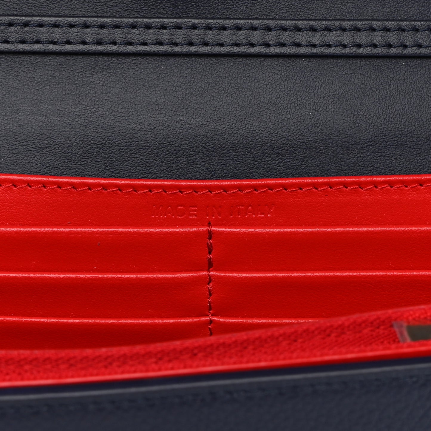 Calfskin Spikes Loubinthesky Paloma Clutch Navy