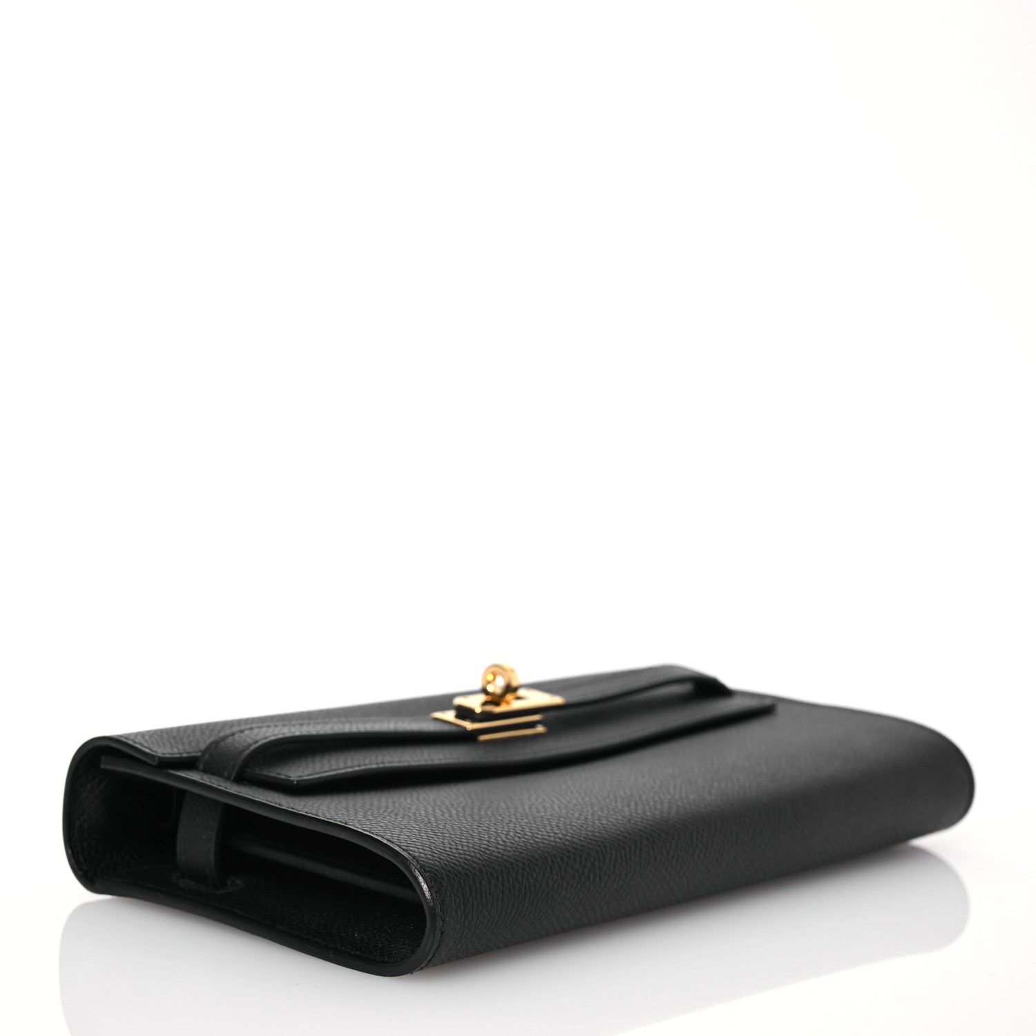 Hermes Epsom Kelly Wallet To Go Black 4 of 16