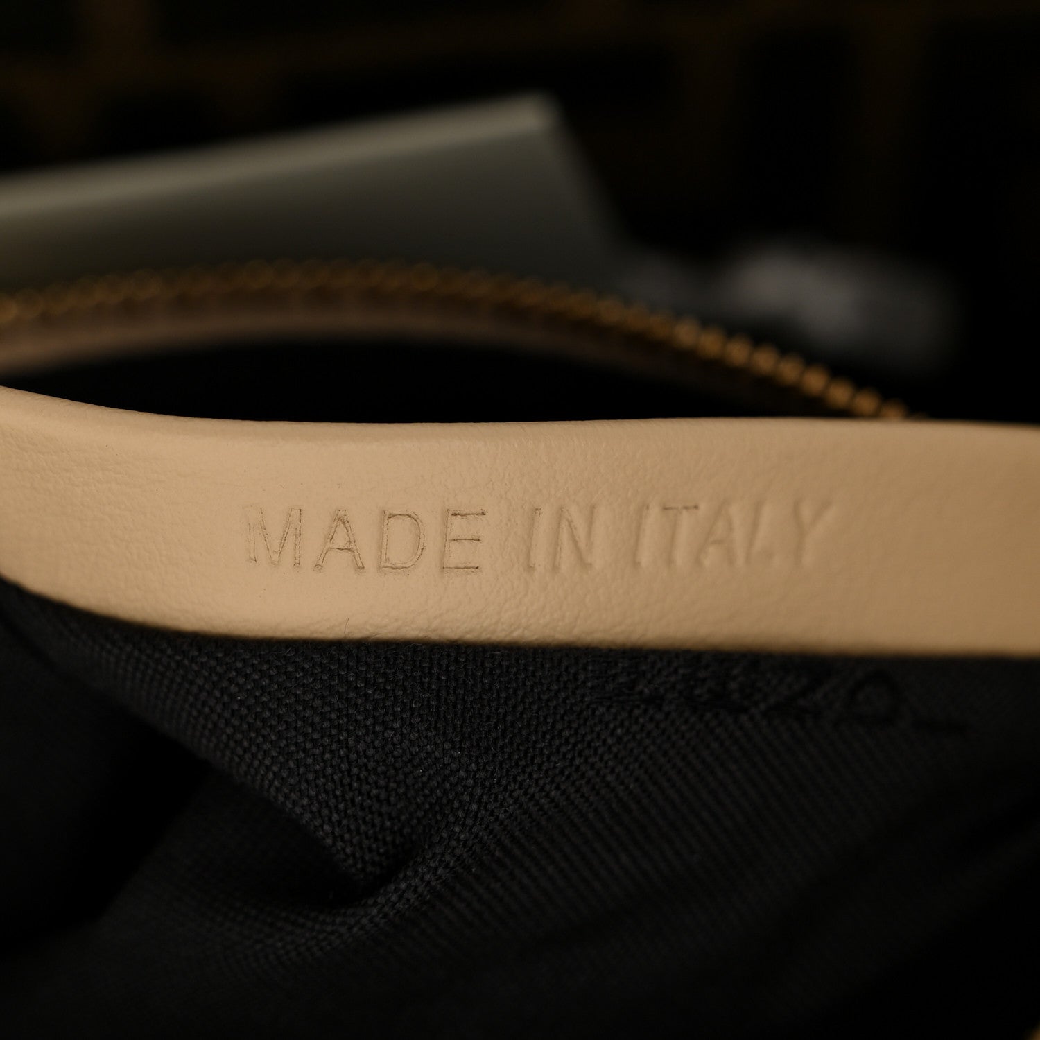 Fendi Sequin Macrame Baguette Beige Gold 7 of 11