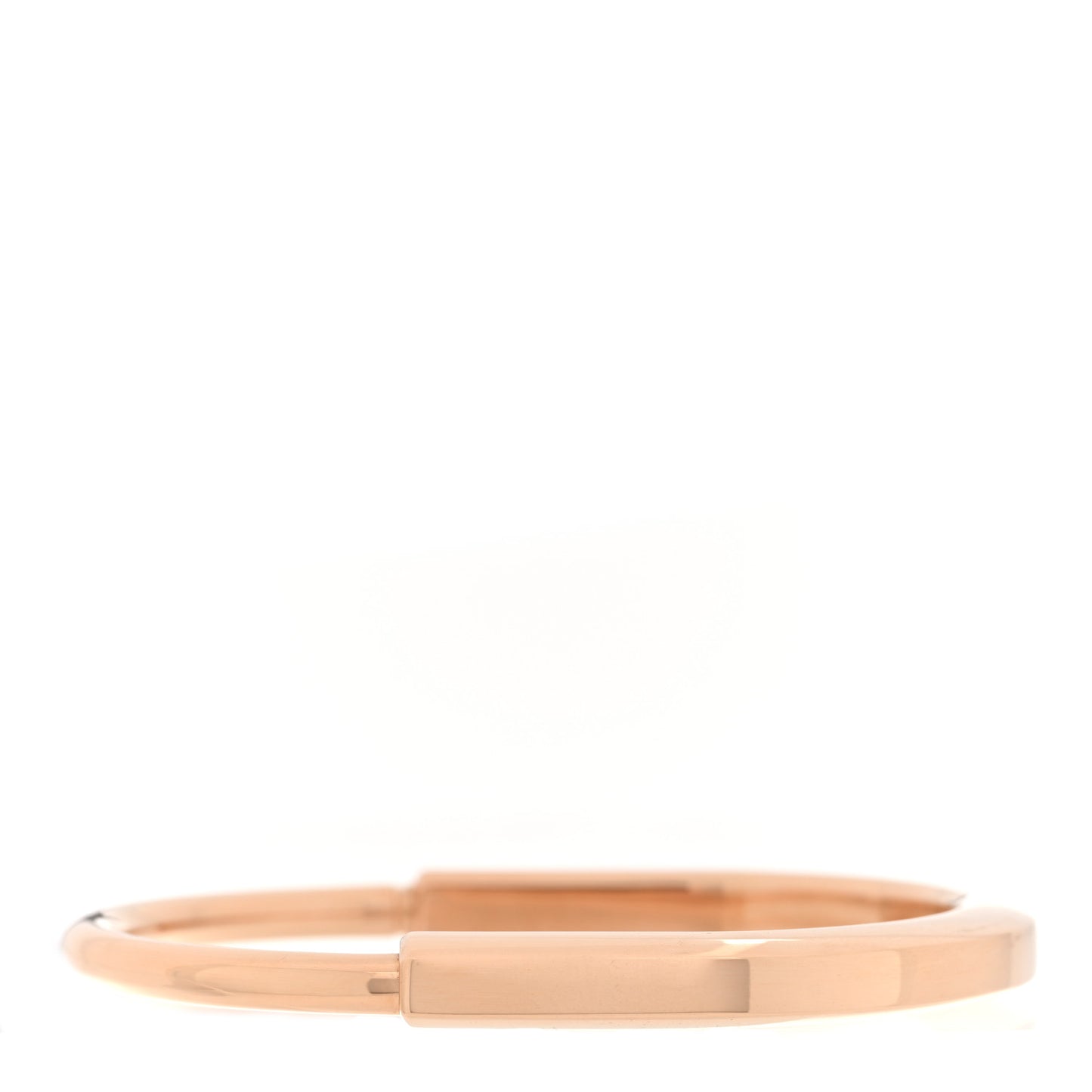 18K Rose Gold Tiffany Lock Bangle Bracelet