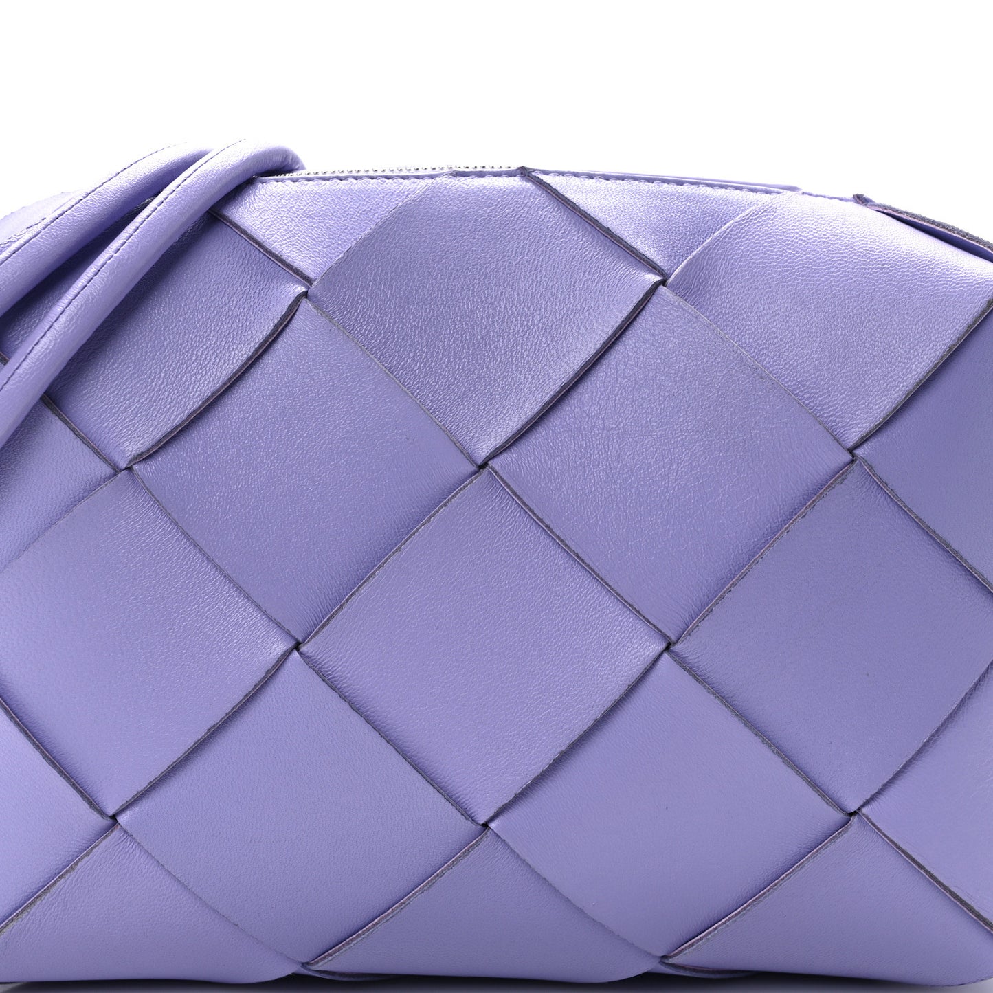 Lambskin Intreccio Small Cassette Camera Bag Wisteria