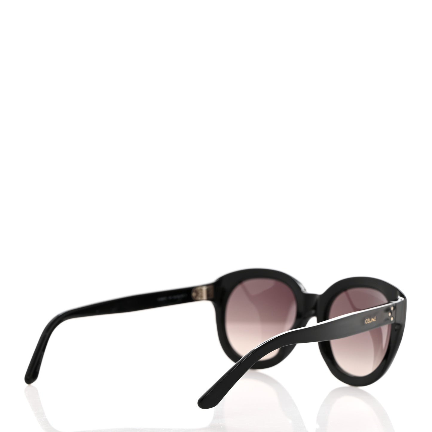 Acetate Round Sunglasses CL400711 Black