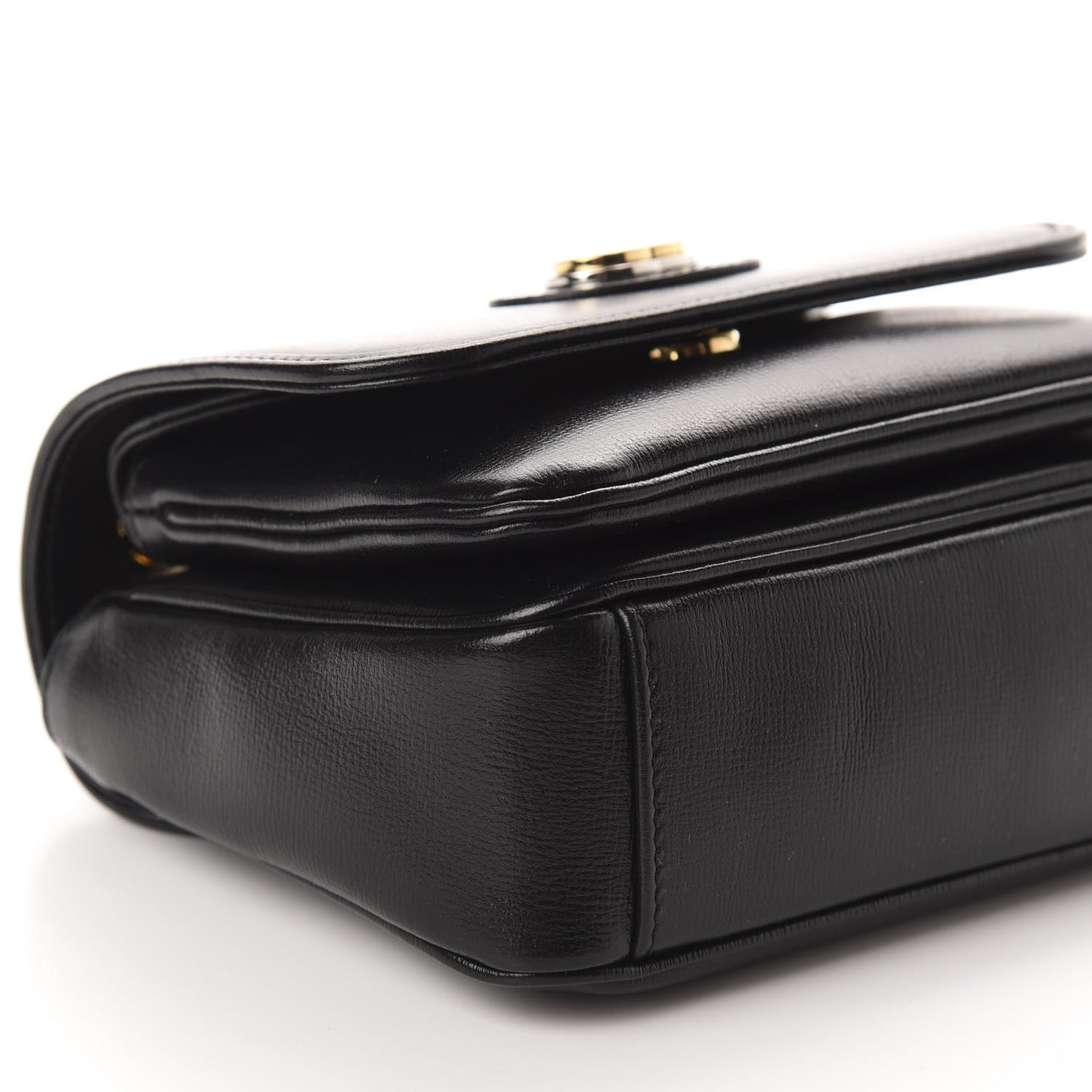 Azalea Calfskin Mini Marina Chain Shoulder Bag Black
