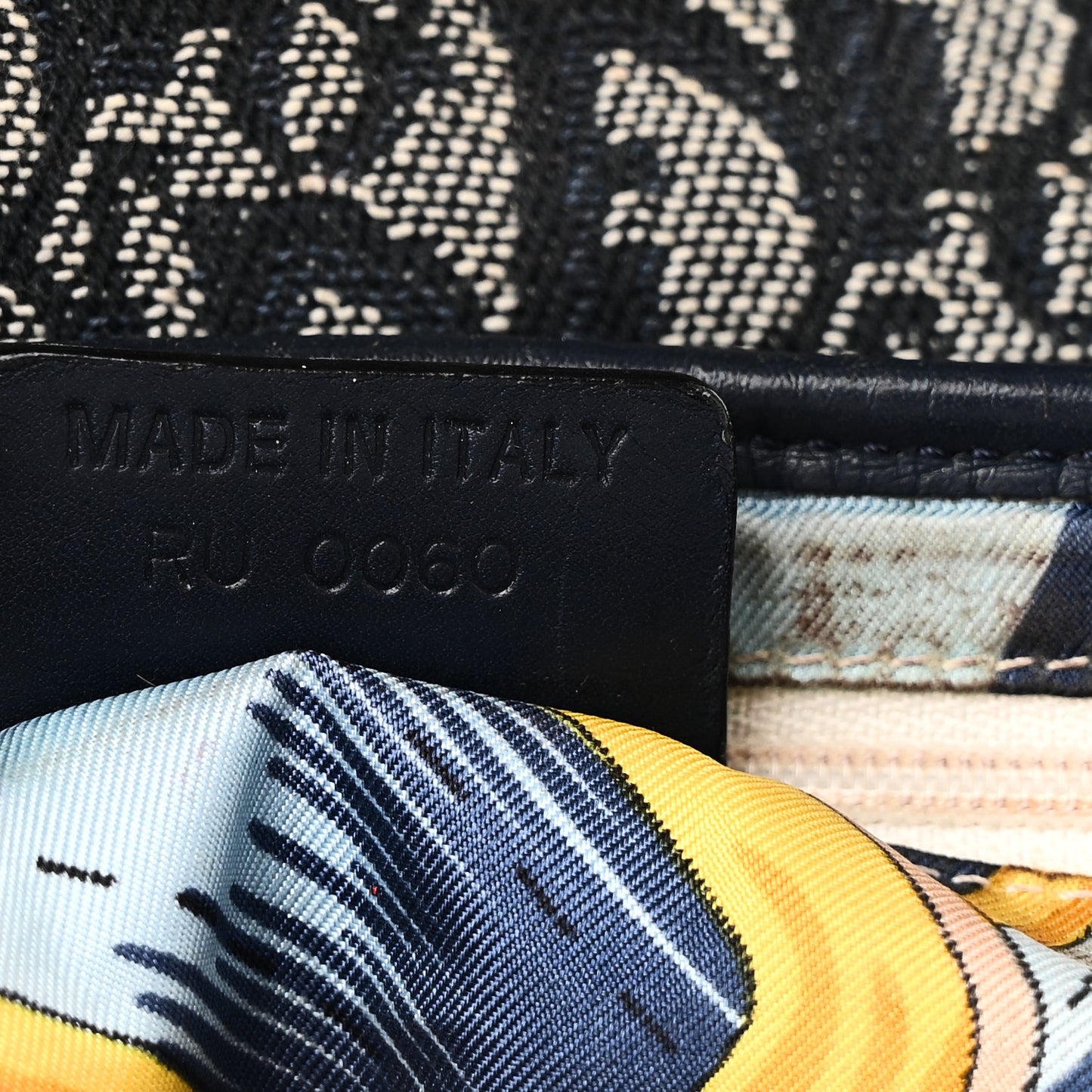 Monogram Saddle Bag Blue