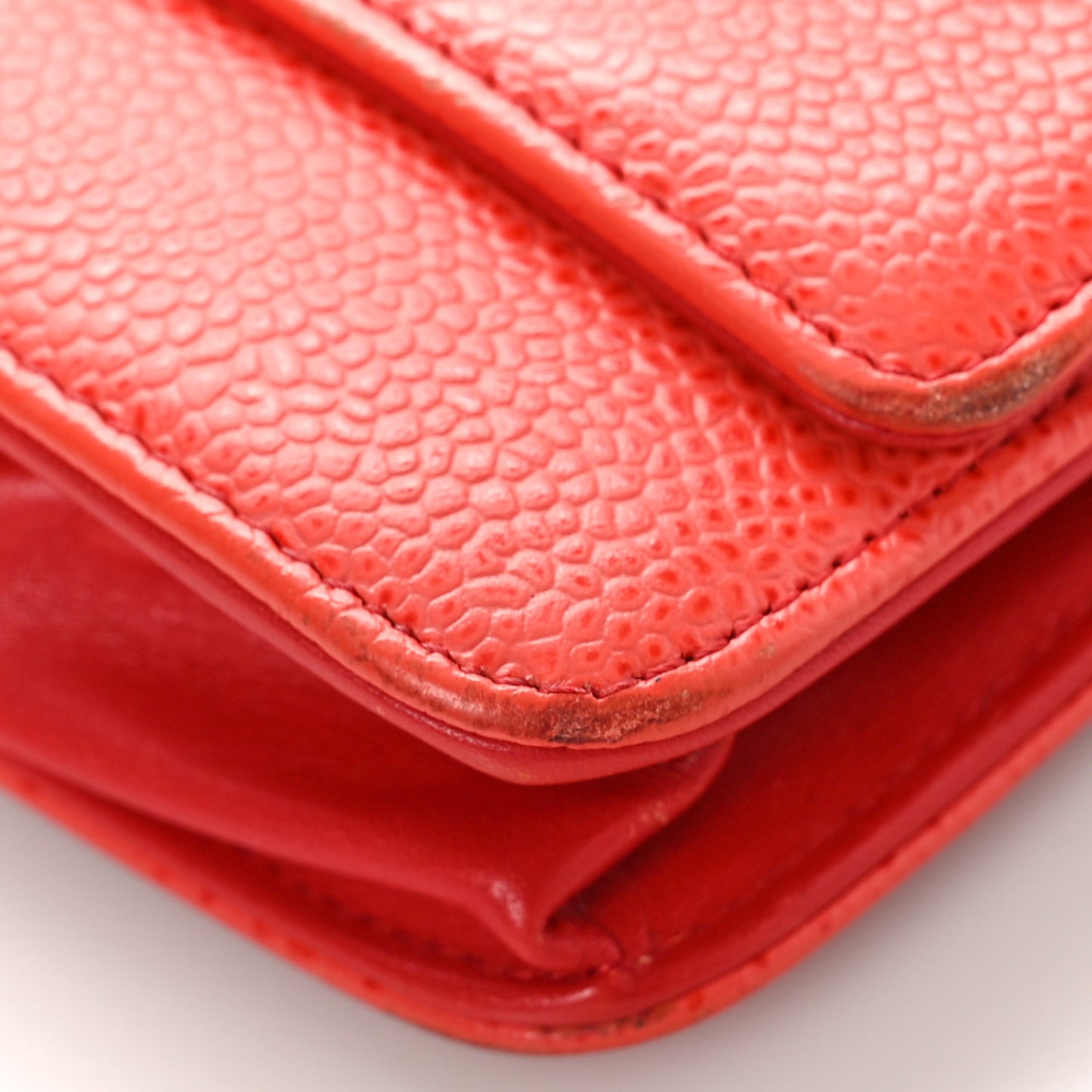 Caviar Timeless CC Wallet on Chain WOC Red