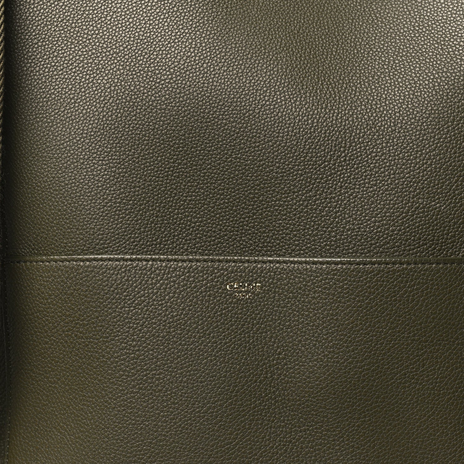 Celine Soft Grained Calfskin Sangle Bucket Bag Light Khaki 8 of 13