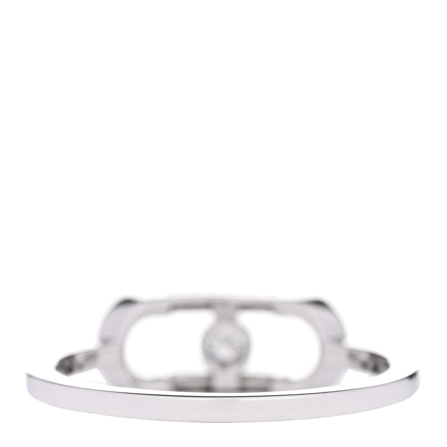 18K White Gold Diamond Move Uno Ring 55 7.25