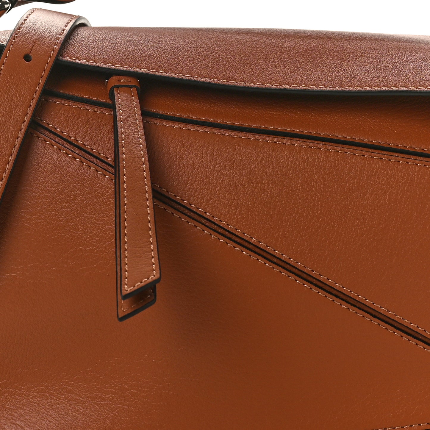 Calfskin Small Puzzle Bag Tan
