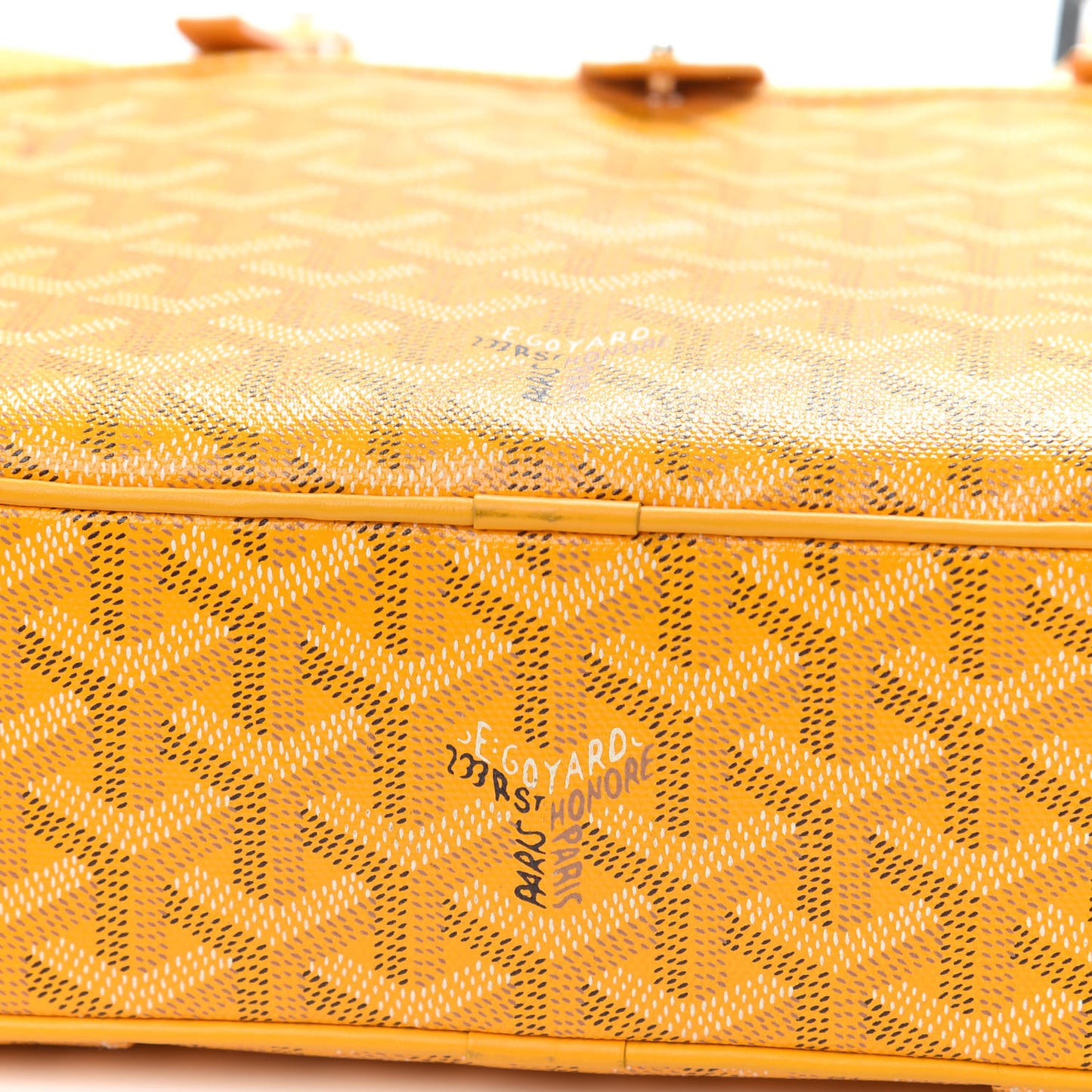 Goyardine PM Ambassade Briefcase Yellow