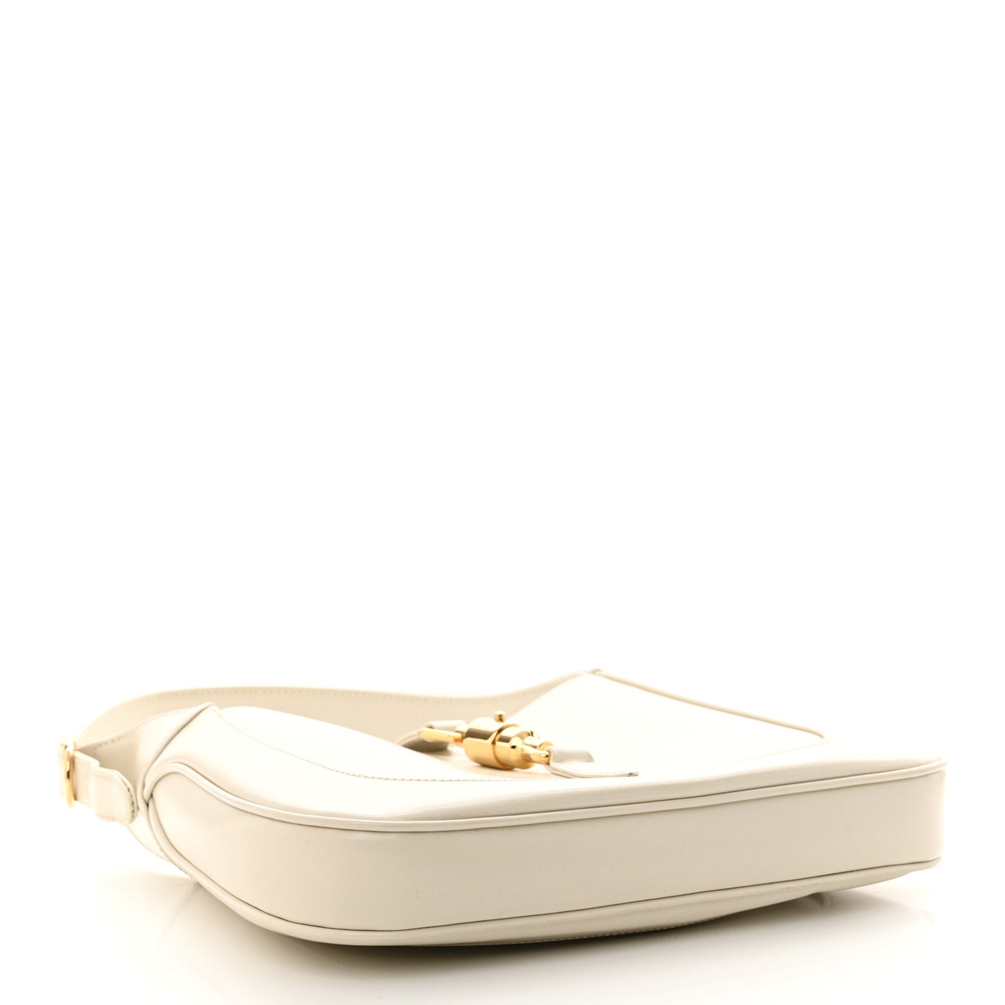 Boarded Dyana Lux Calfskin Small Jackie 1961 Hobo Mystic White