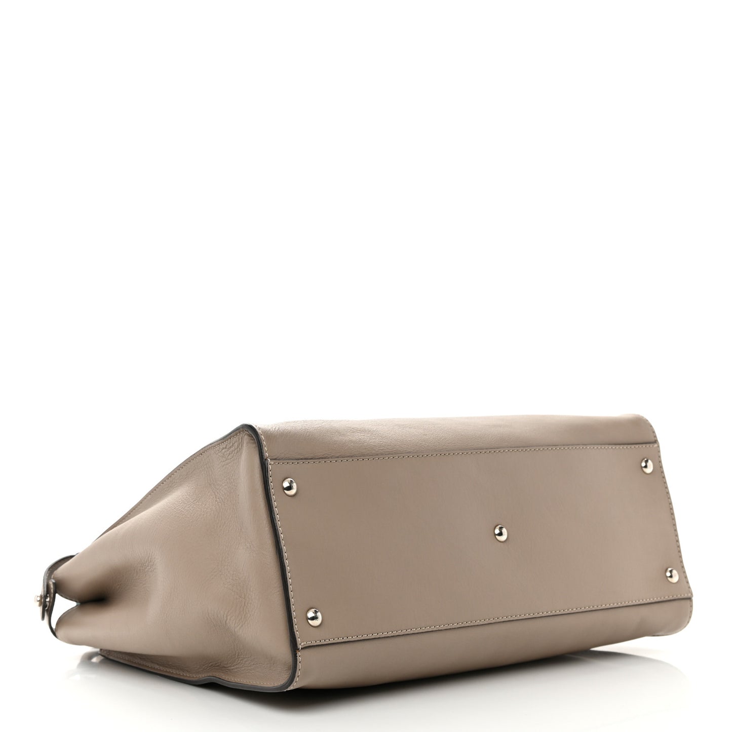 Vitello Seta Plexiglass Granite Large Peekaboo Iconic Satchel Tortora