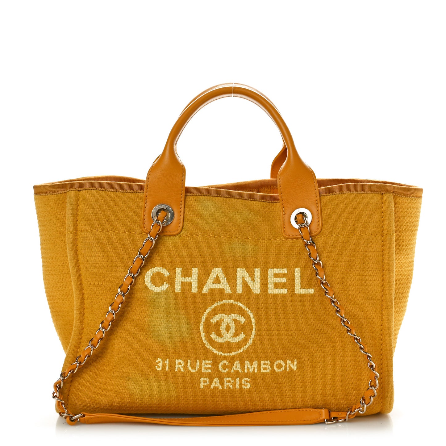 Mixed Fibers Small Deauville Tote Yellow
