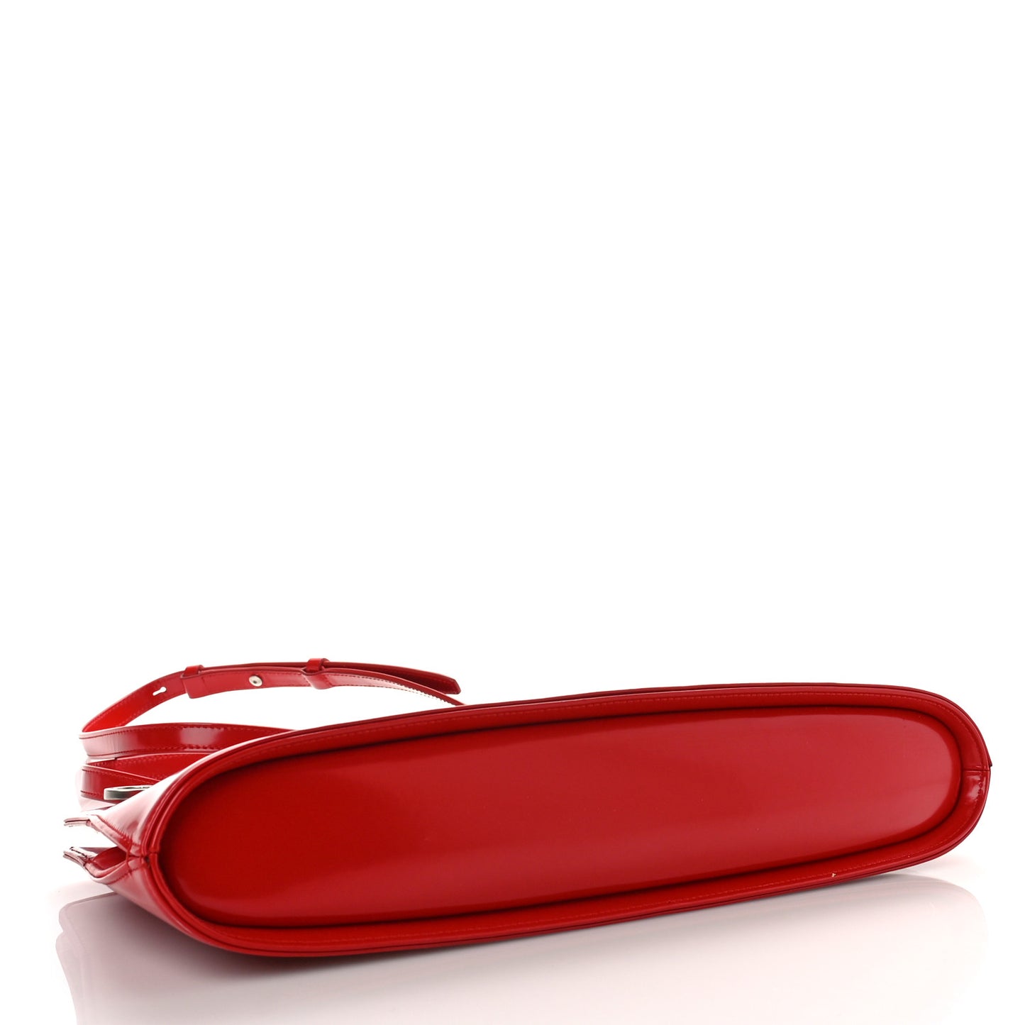 Brushed Calfskin Wanda East West Top Handle Bag Flame Red