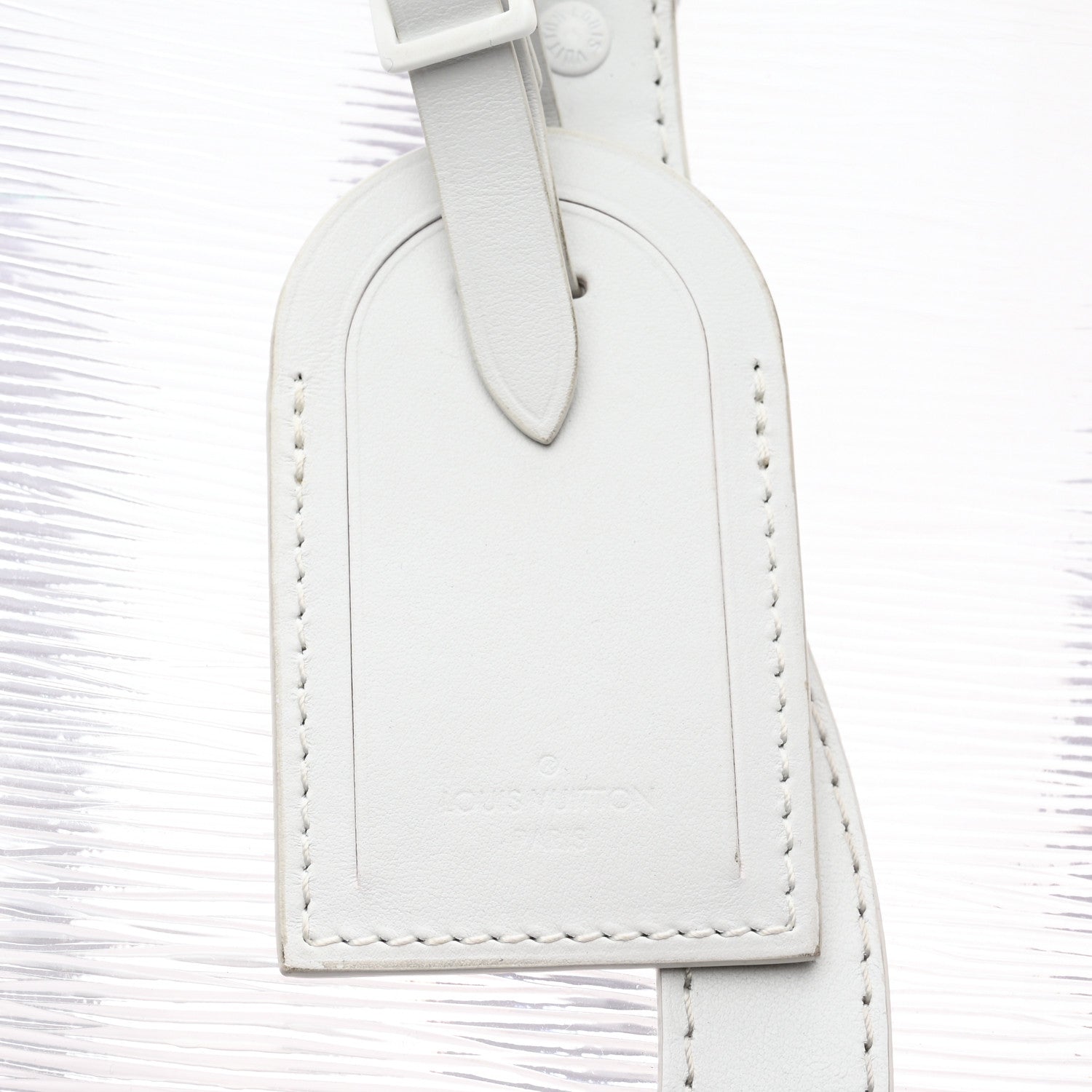 Louis Vuitton PVC Epi Embossed Wavy Keepall Bandouliere 50 White 11 of 16