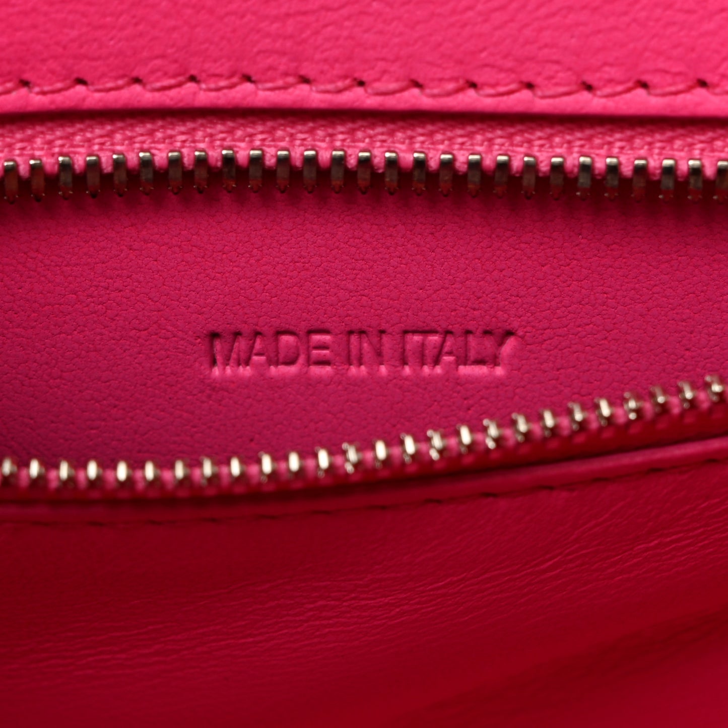 Shiny Box Calfskin Small Hourglass Top Handle Bag Fluo Pink