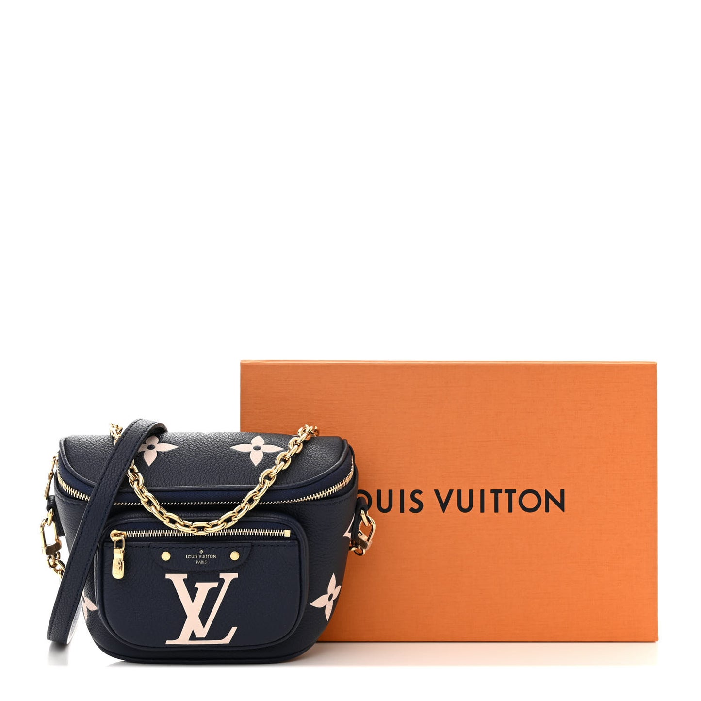 Empreinte Monogram Giant Mini By The Pool Bumbag Blue Beige