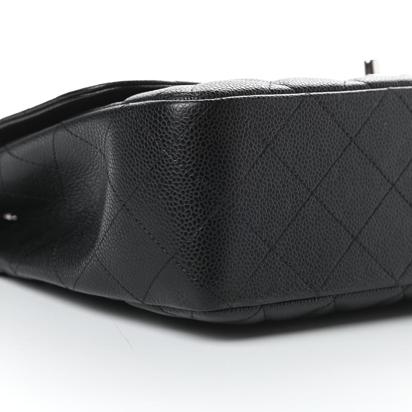 Caviar Quilted Jumbo Single Flap Black