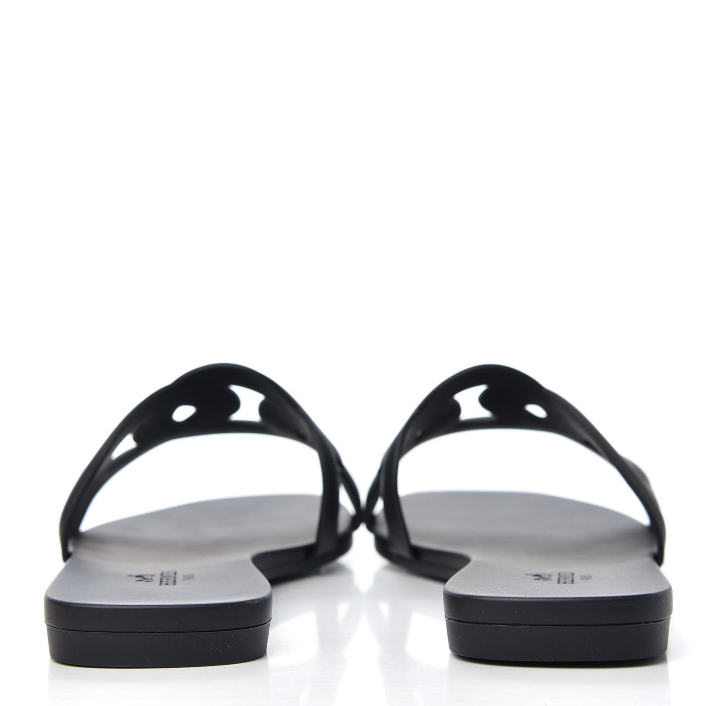 Rubber Aloha Sandals 37 Black