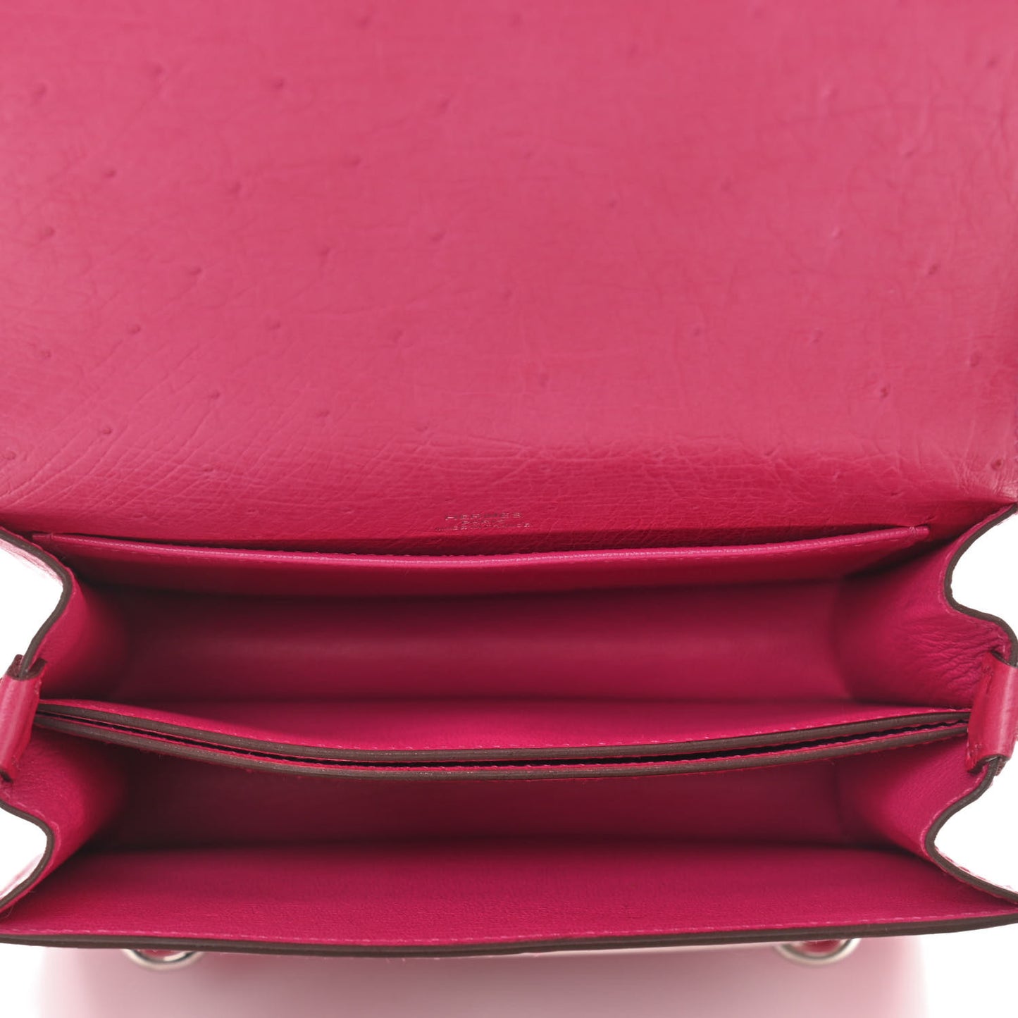 Ostrich Mini Sac Roulis Rose Pourpre