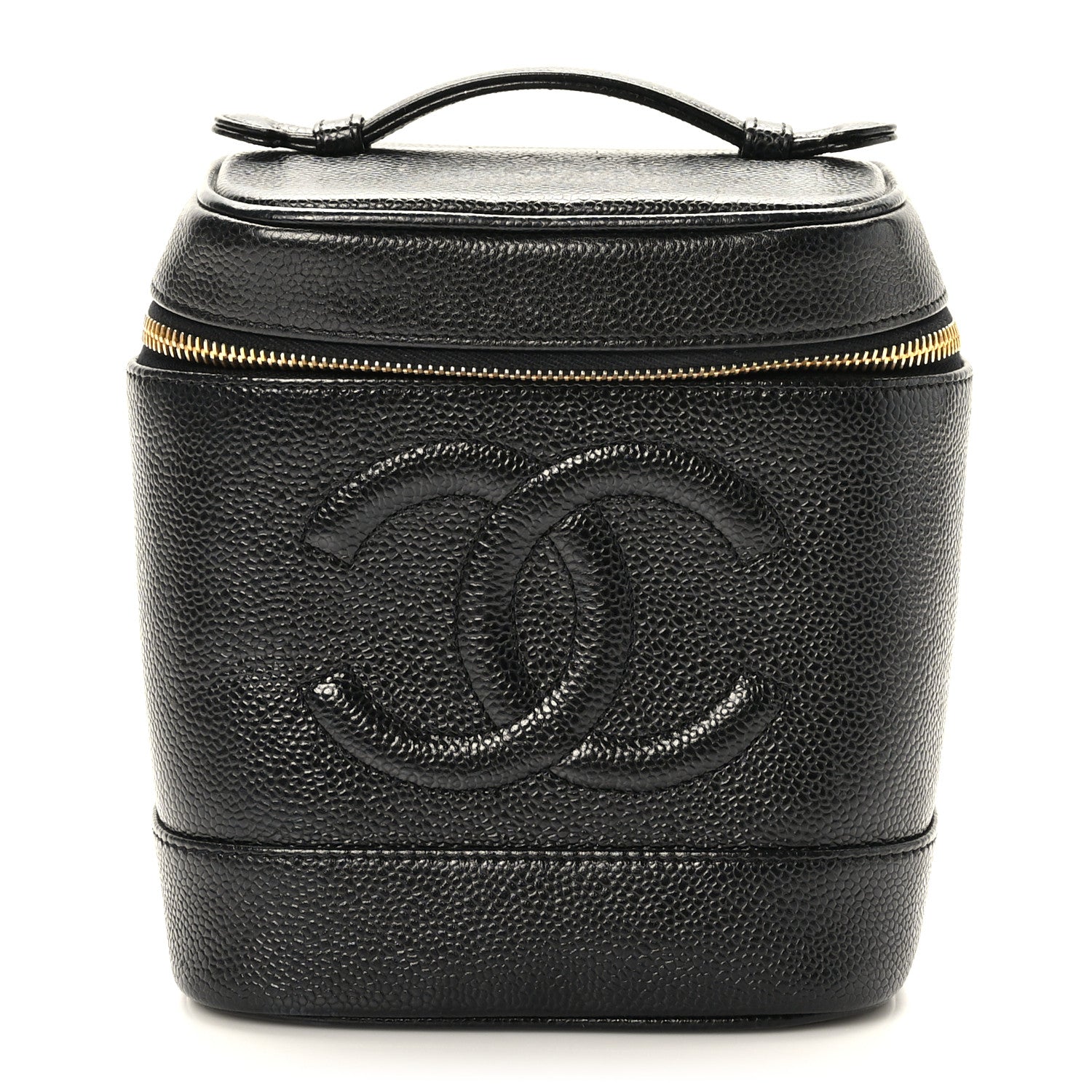 Chanel Caviar Vanity Cosmetic Case Black 1 of 9