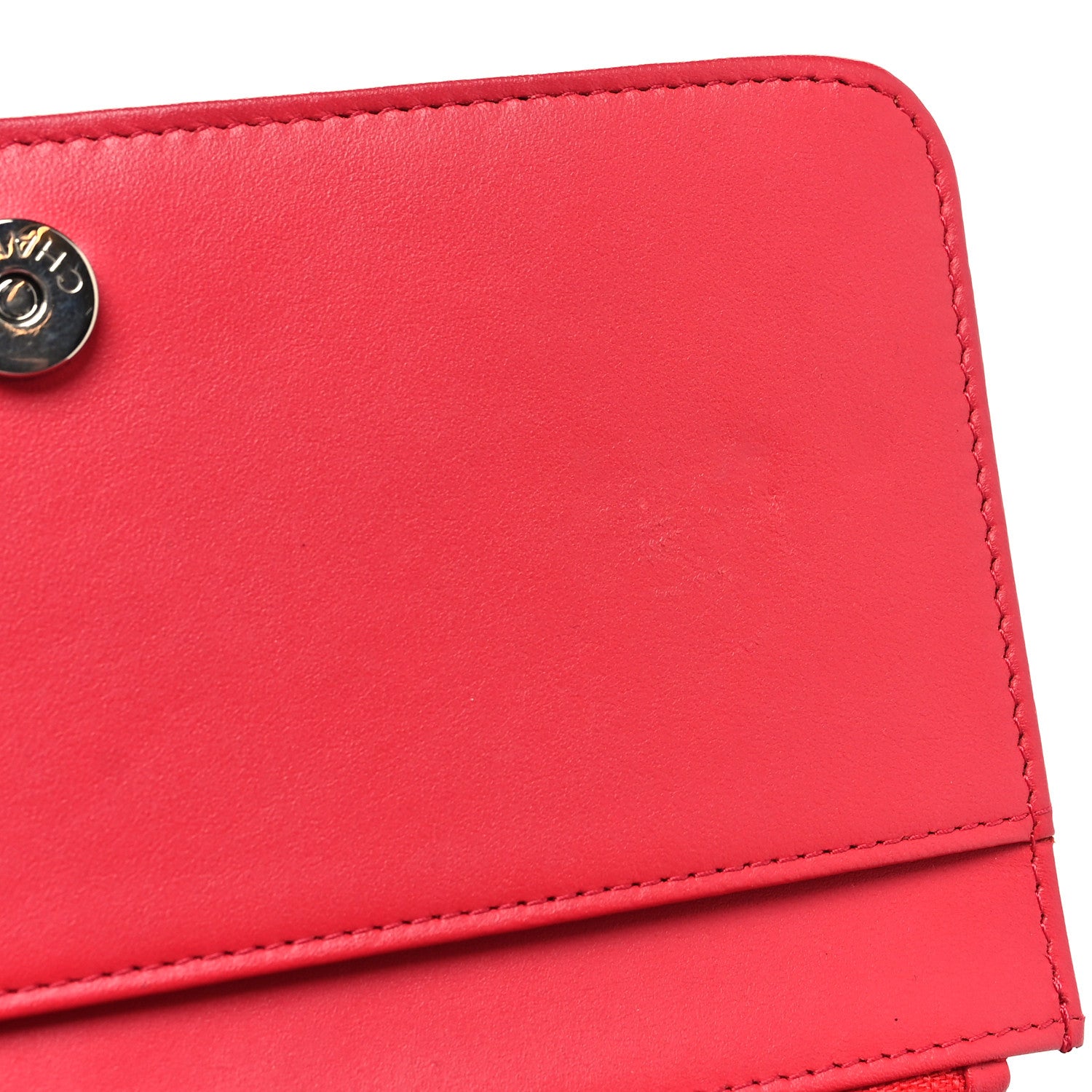 Chanel Caviar Quilted Boy Wallet On Chain WOC Fuchsia 12 of 14