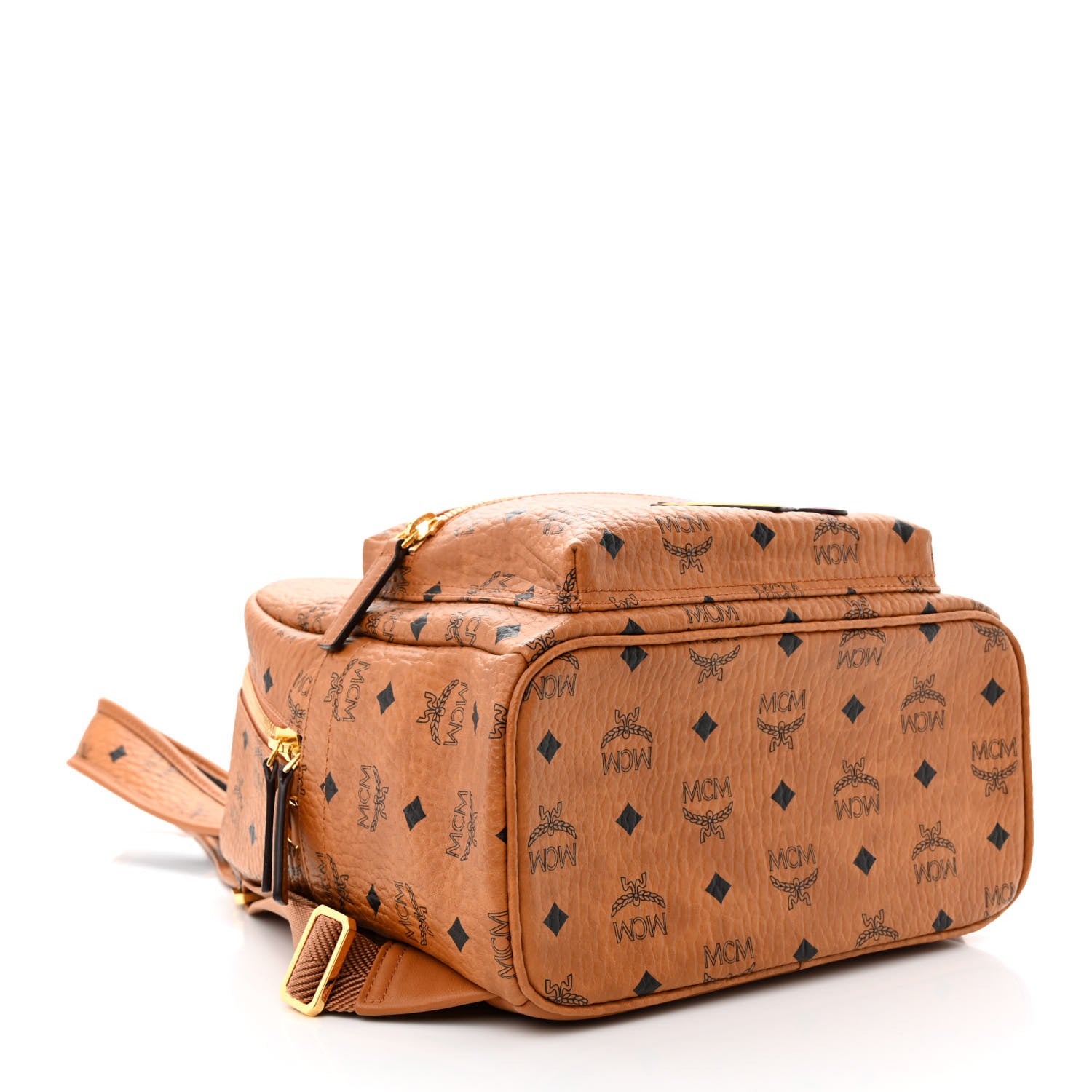 MCM Visetos Year Of The Mouse Small Stark Backpack Cognac 4 of 11