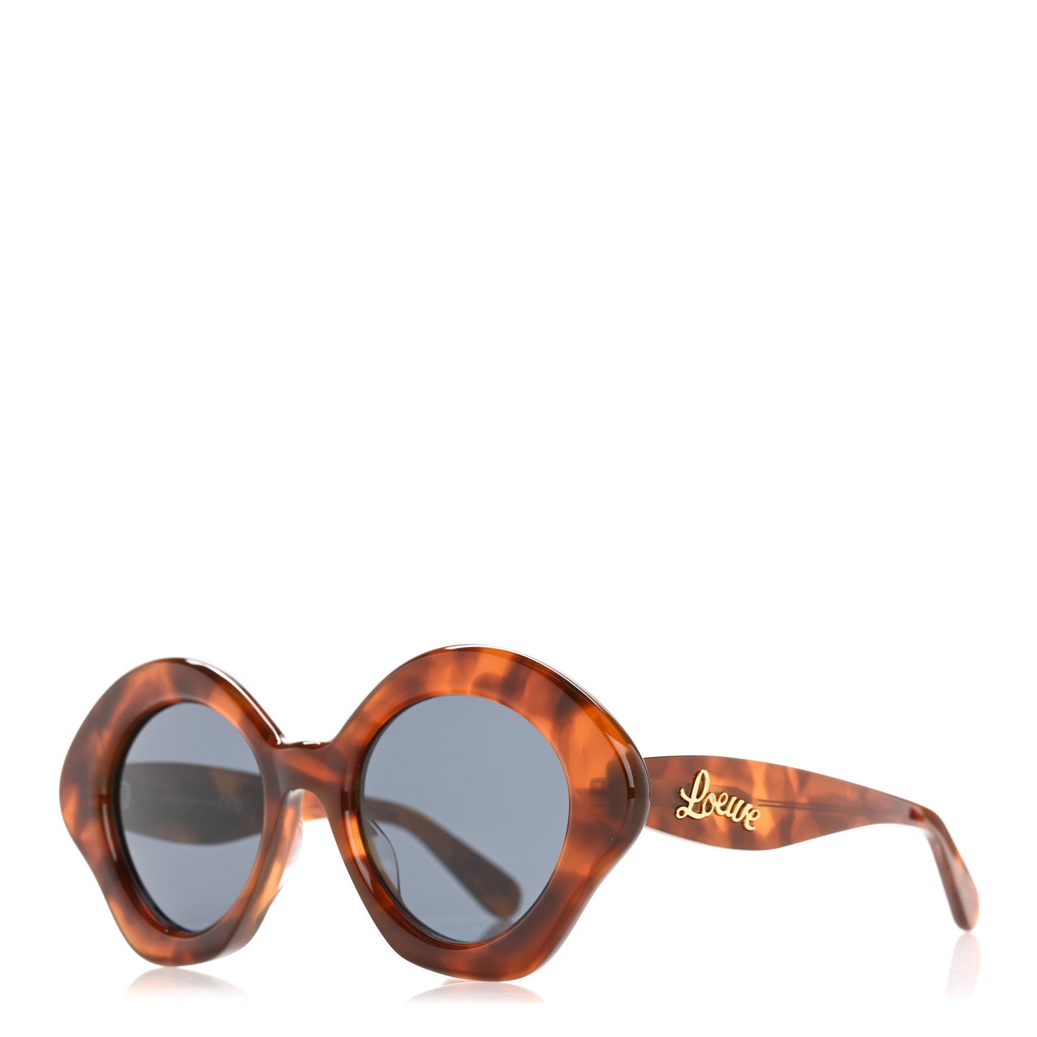 Loewe Acetate Curvy Cat Eye Sunglasses LW40125U Light Havana  display picture 1
