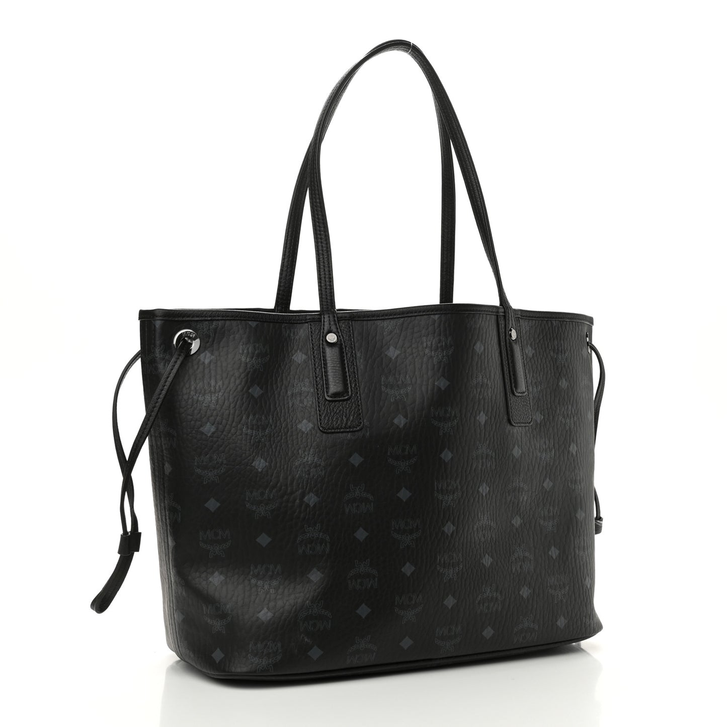 Visetos Medium Liz Reversible Shopper Tote Black