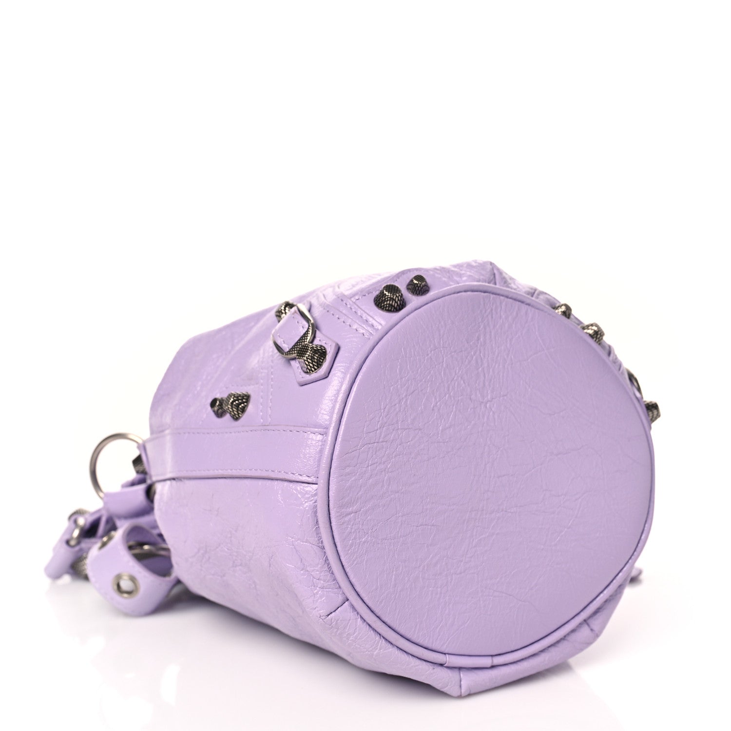 Balenciaga Agneau Arena Le Cagole Bucket Bag XS Lilac 4 of 11