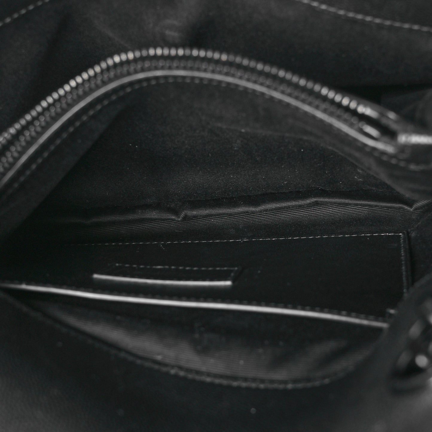 Grain De Poudre Medium West Hollywood Monogram Fold-Over Black