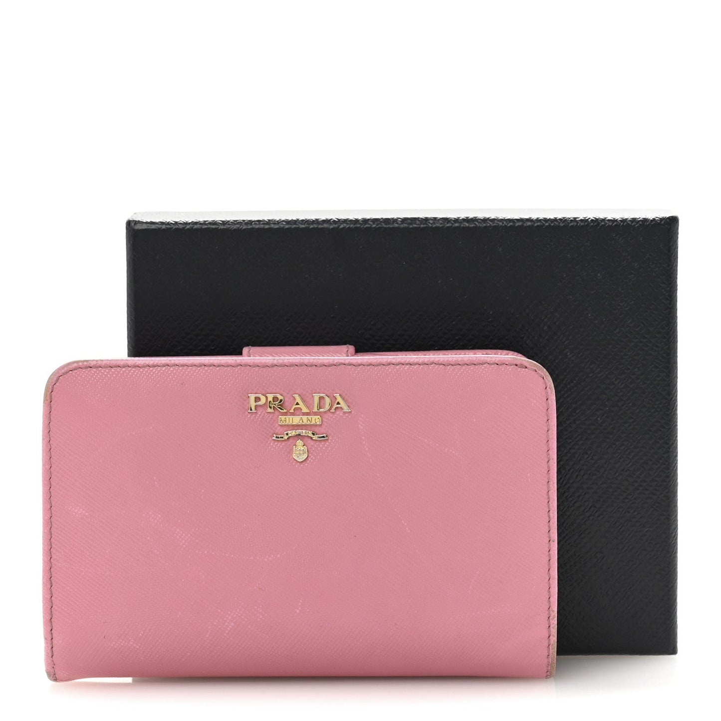Saffiano Metal Compact Wallet Geranio